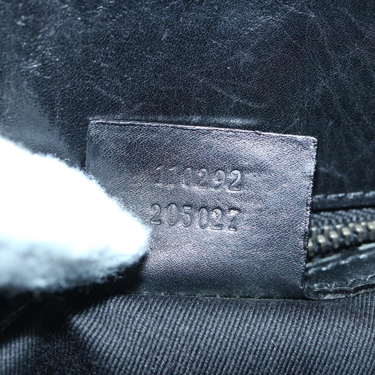 GUCCI GG Canvas Shoulder Bag Black 61801