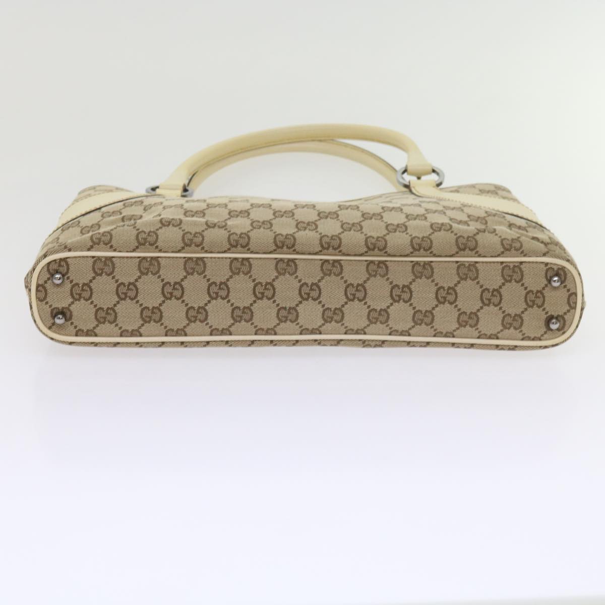 GUCCI GG Canvas Tote Bag Beige 113015 61839