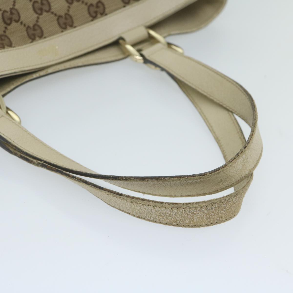 GUCCI GG Canvas Tote Bag Beige 170004 61842