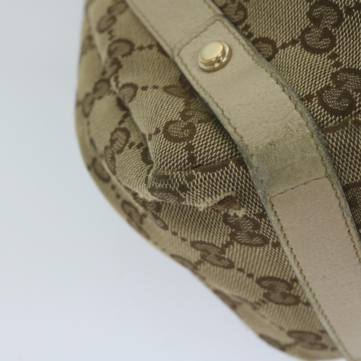GUCCI GG Canvas Tote Bag Beige 130736 61847