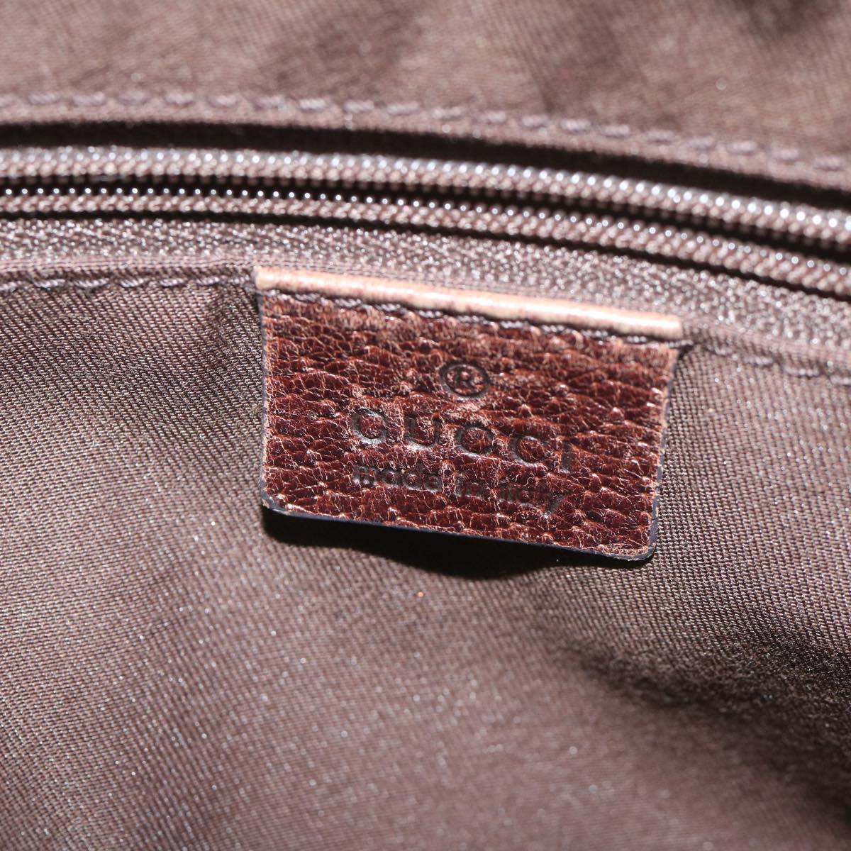 GUCCI GG Canvas Web Sherry Line Tote Bag Beige Red Green 161720 61848