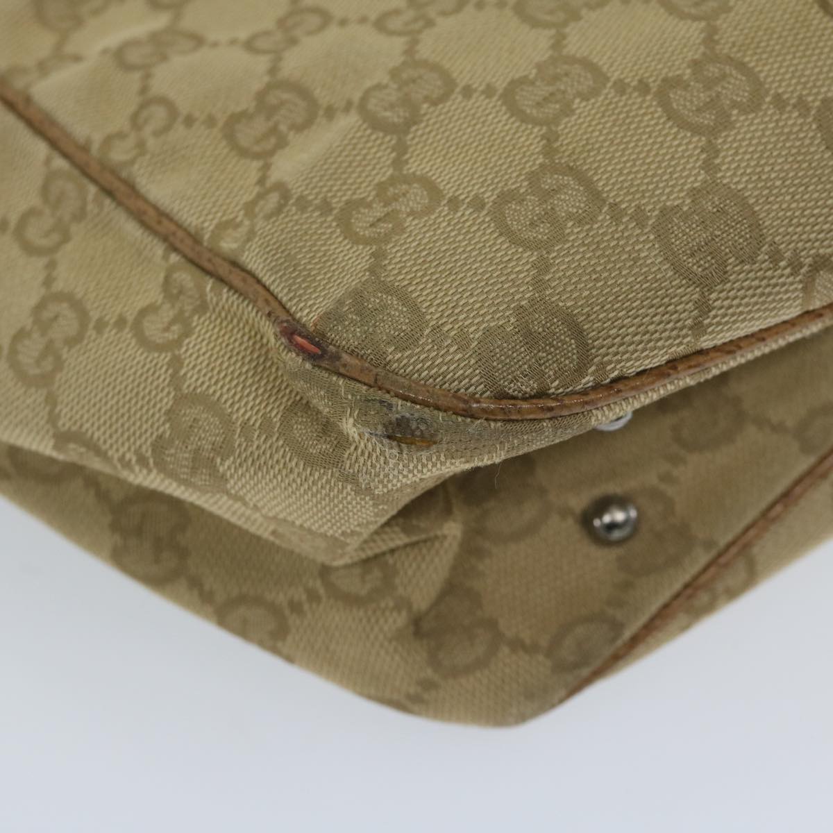 GUCCI GG Canvas Tote Bag Beige 113019 61850