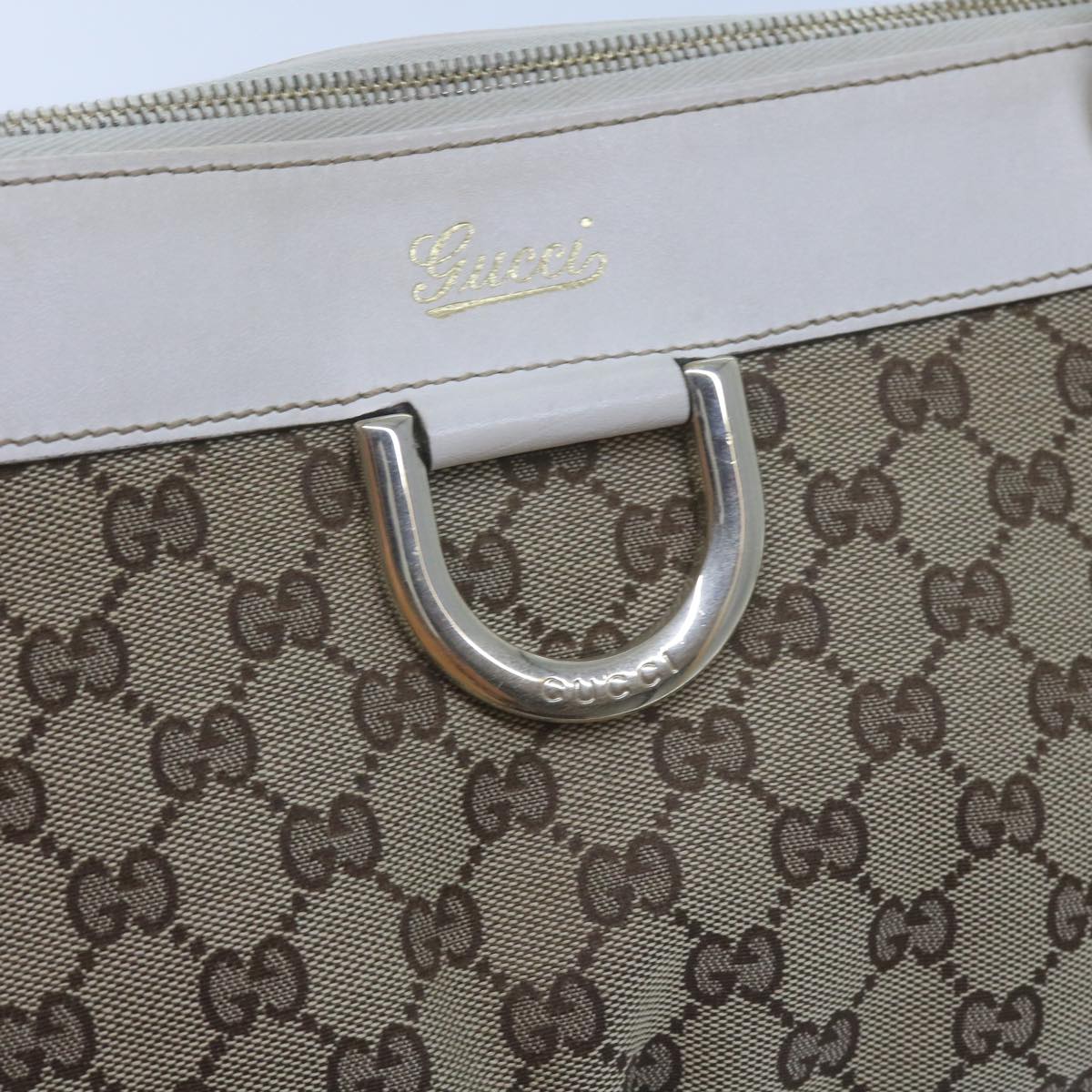 GUCCI GG Canvas Tote Bag Beige 189831 61851