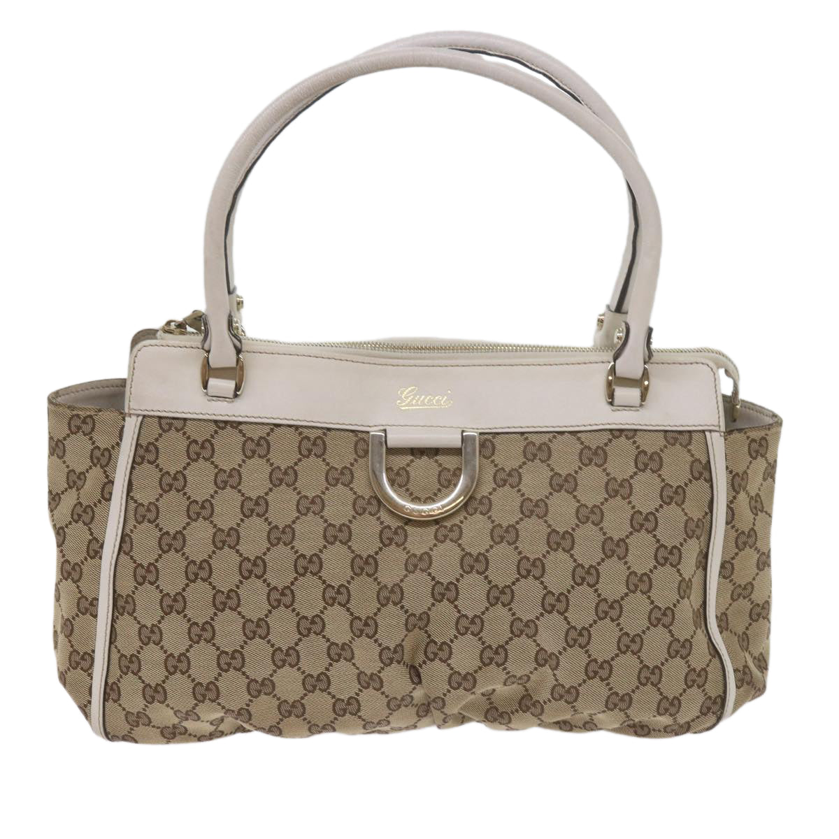 GUCCI GG Canvas Tote Bag Beige 189831 61851