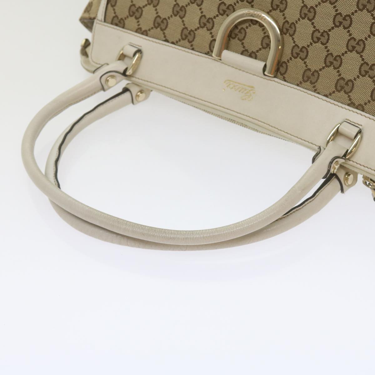 GUCCI GG Canvas Tote Bag Beige 189831 61851