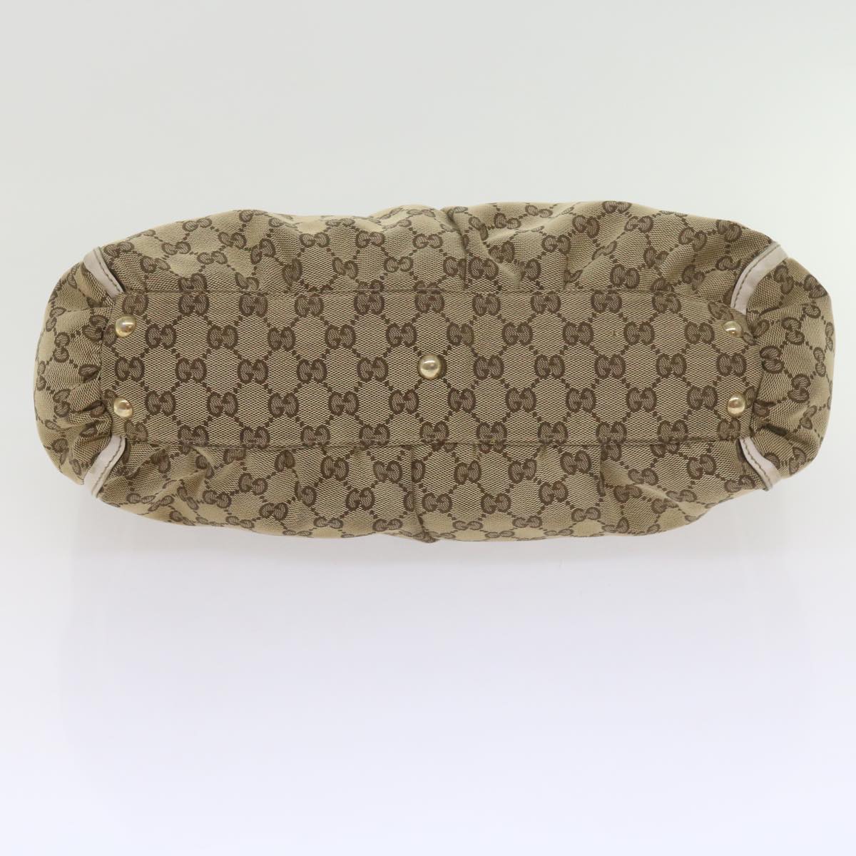 GUCCI GG Canvas Tote Bag Beige 189831 61851