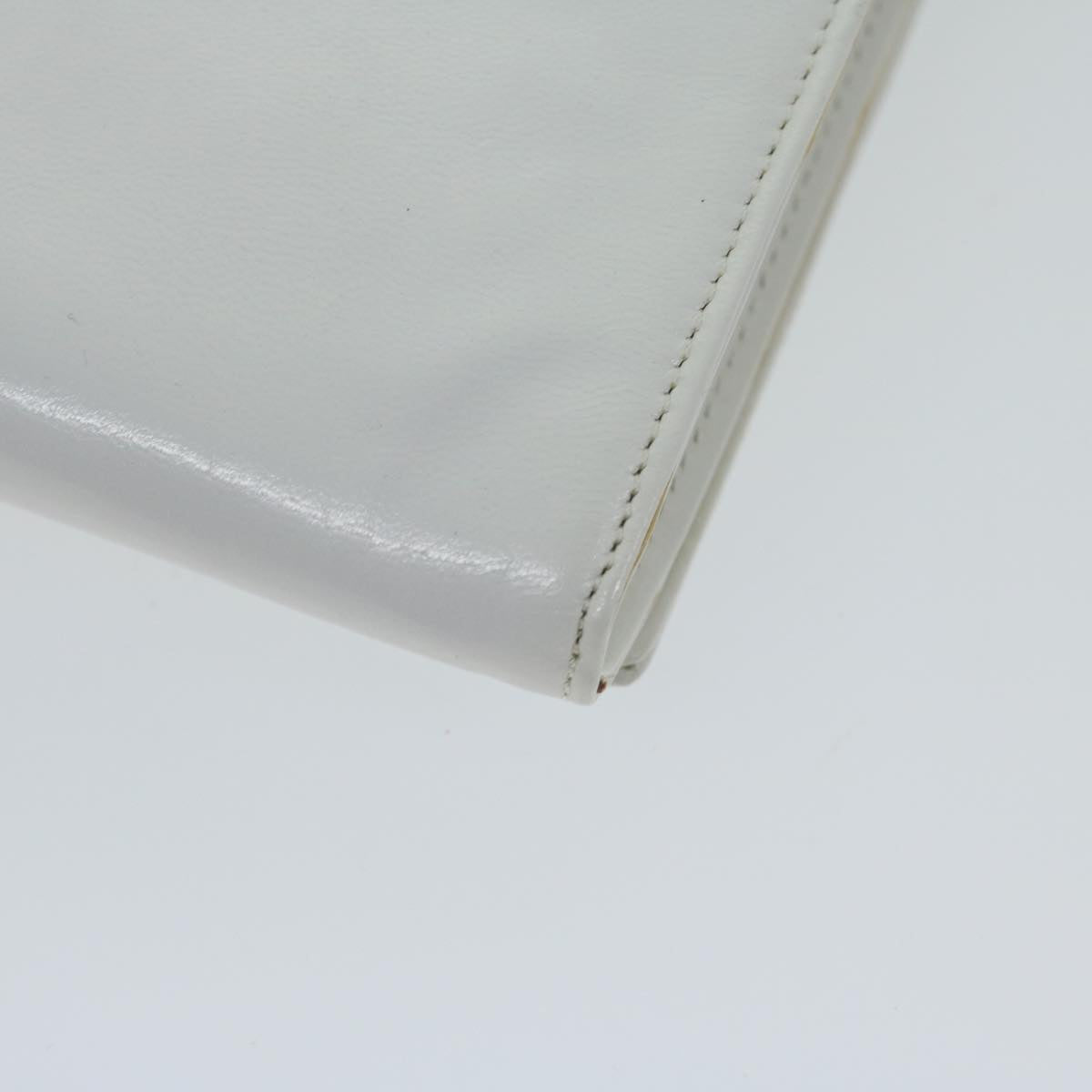FENDI Shoulder Bag Leather White 61891