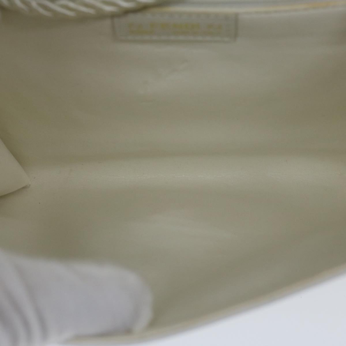 FENDI Shoulder Bag Leather White 61891