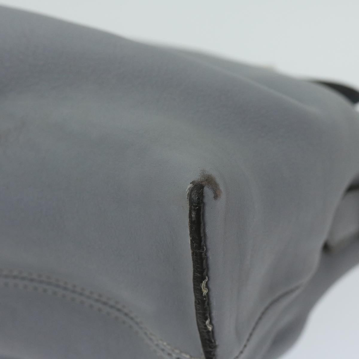 FENDI By The Way Shoulder Bag Leather Gray 61939