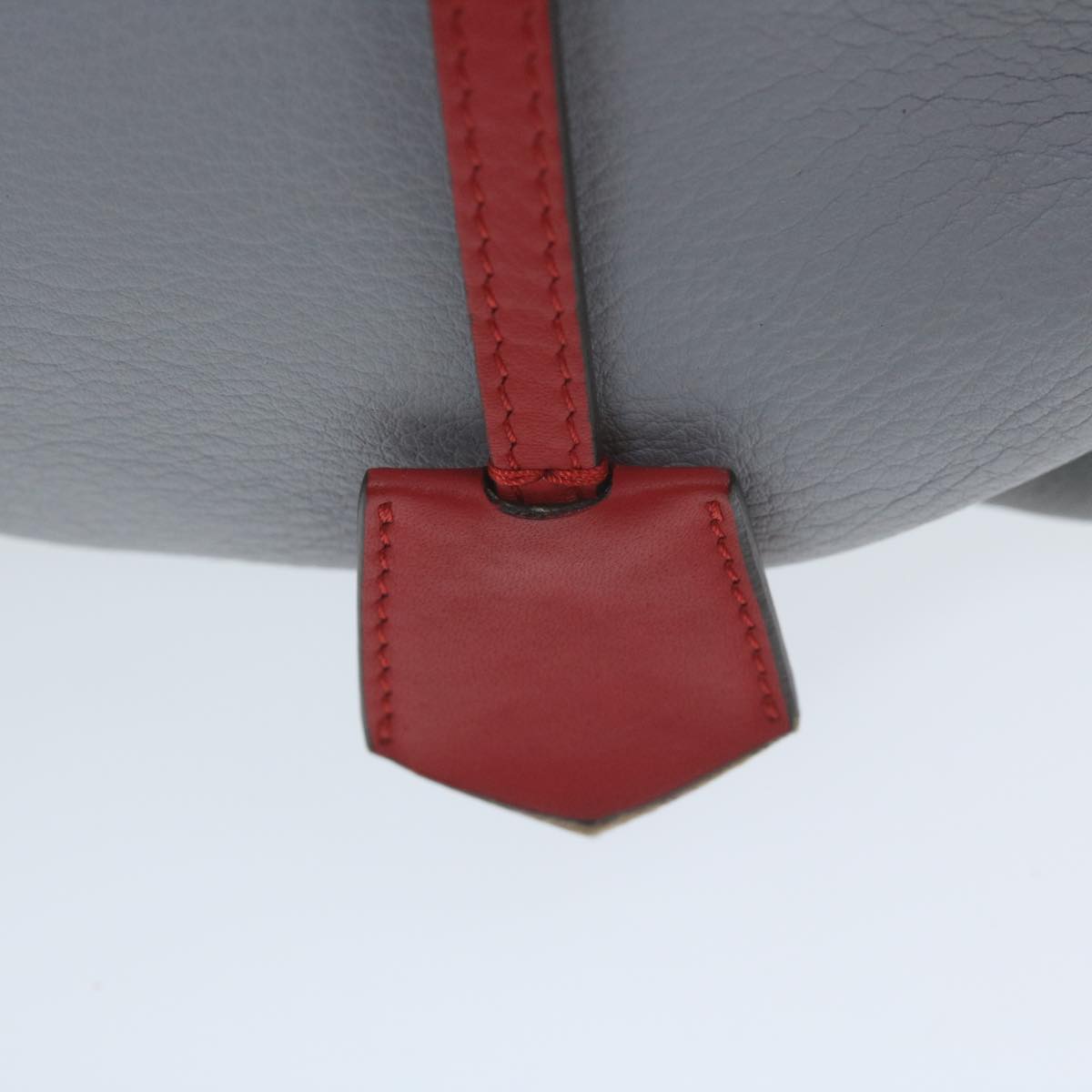 FENDI By The Way Shoulder Bag Leather Gray 61939