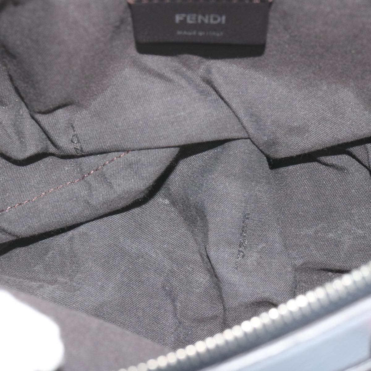 FENDI By The Way Shoulder Bag Leather Gray 61939