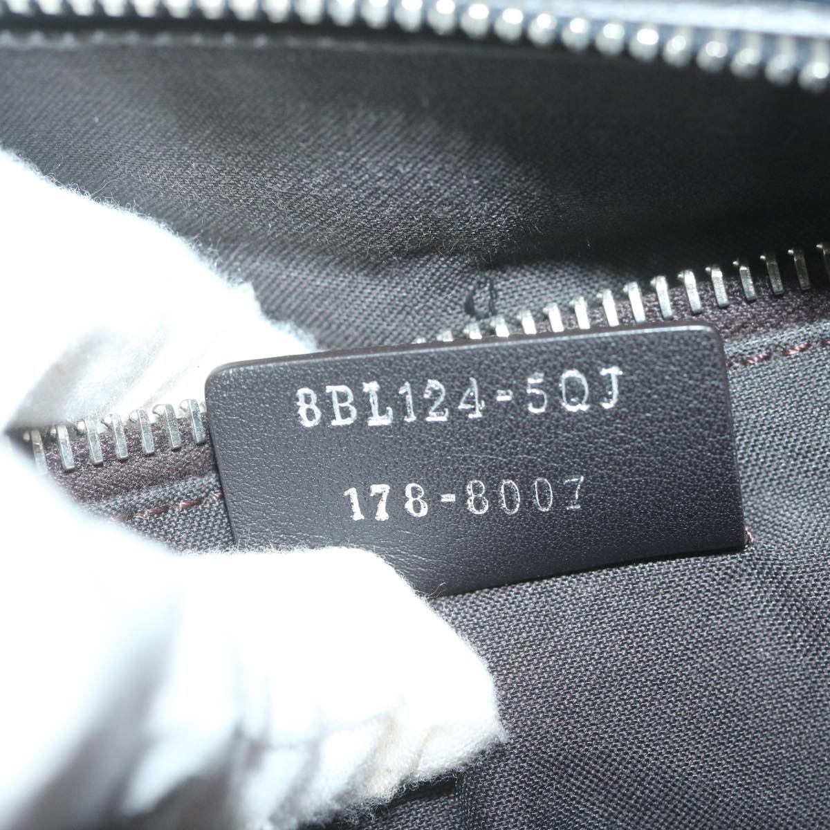 FENDI By The Way Shoulder Bag Leather Gray 61939