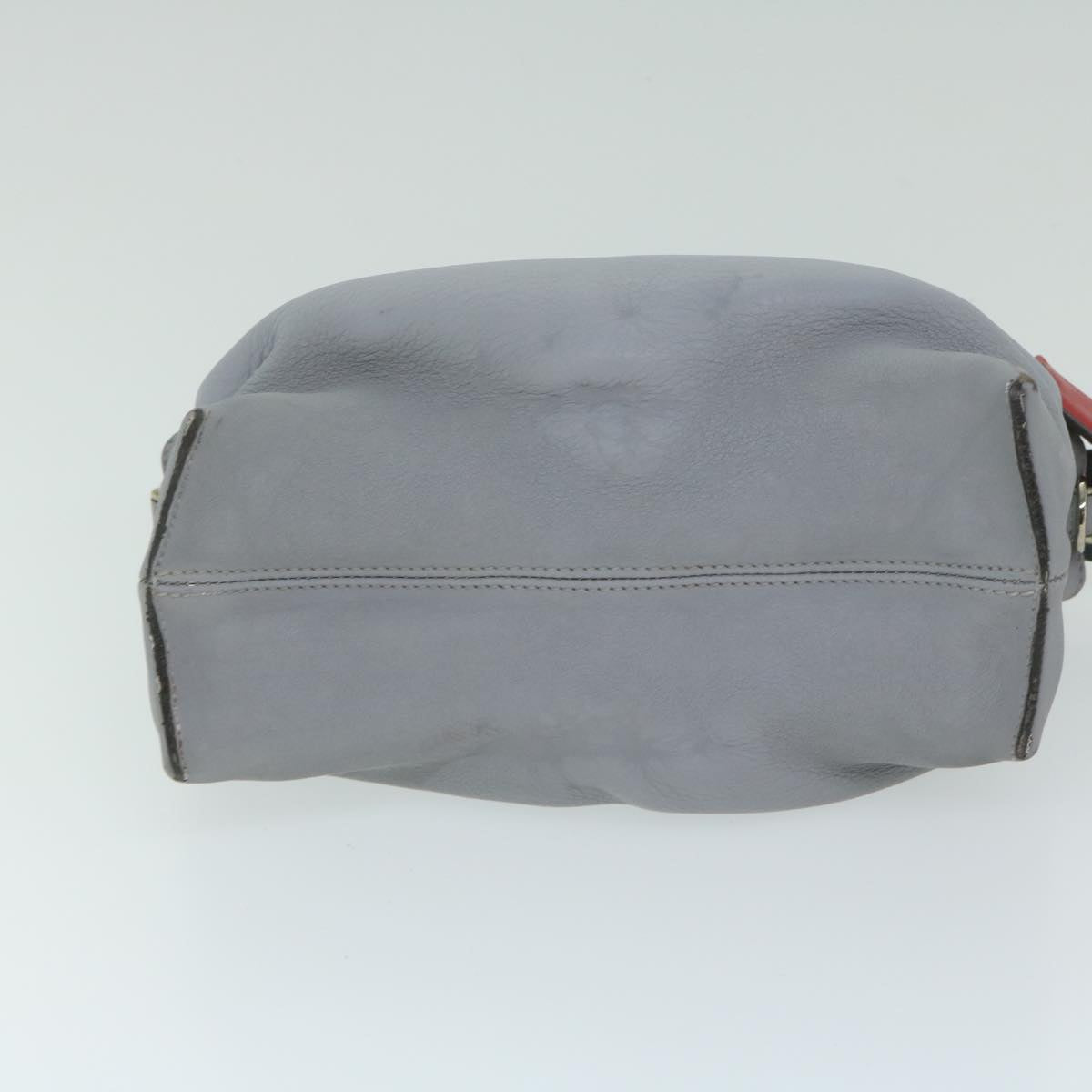 FENDI By The Way Shoulder Bag Leather Gray 61939