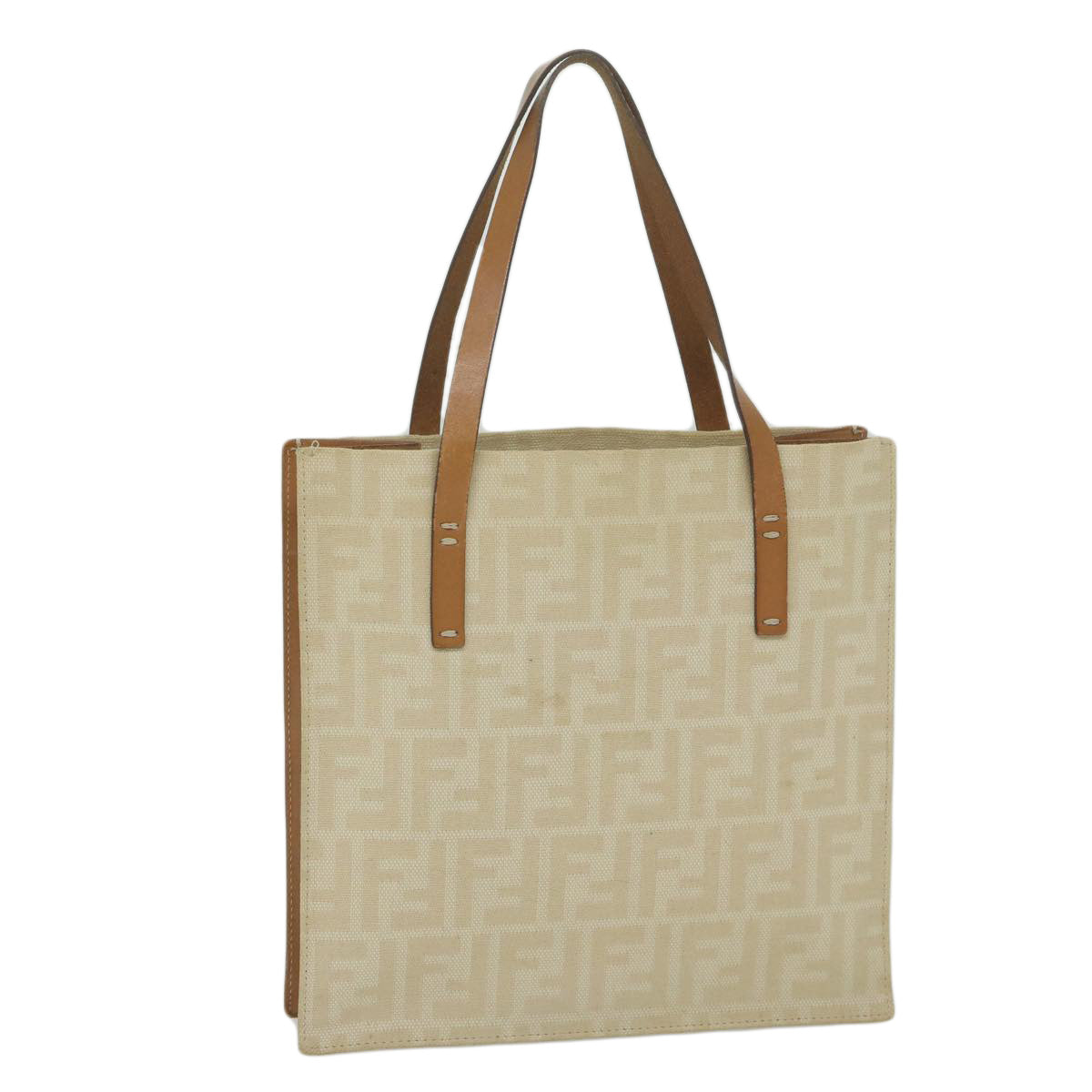 FENDI Zucca Canvas Tote Bag Beige 61947