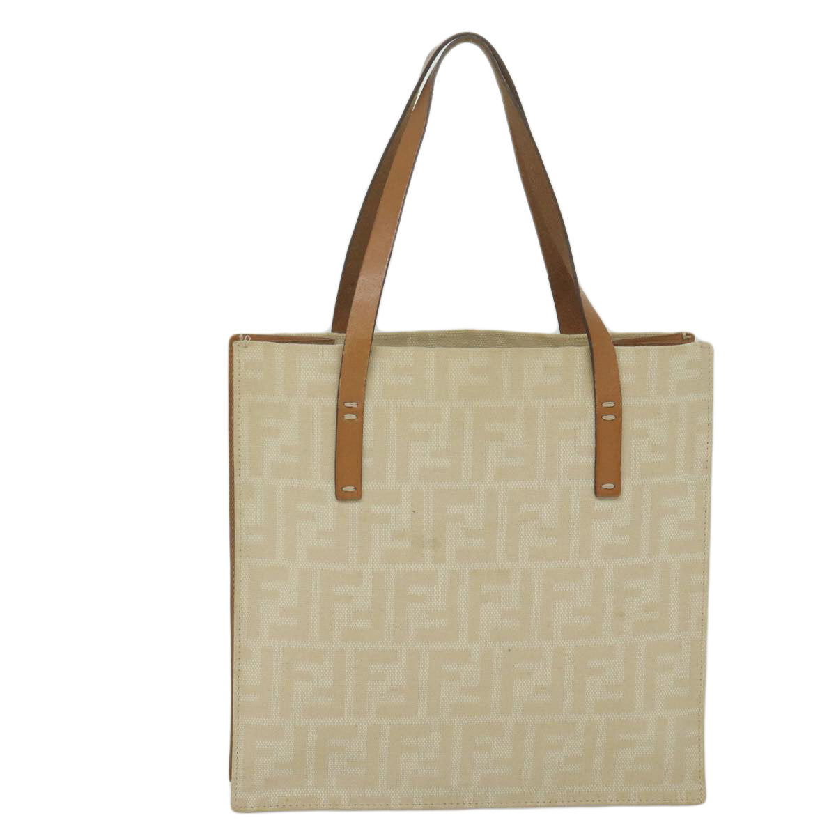 FENDI Zucca Canvas Tote Bag Beige 61947