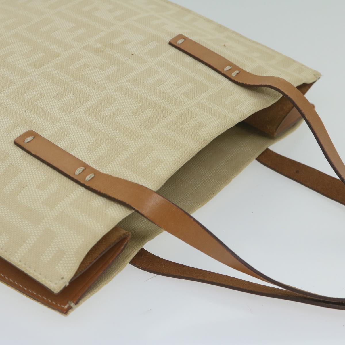 FENDI Zucca Canvas Tote Bag Beige 61947