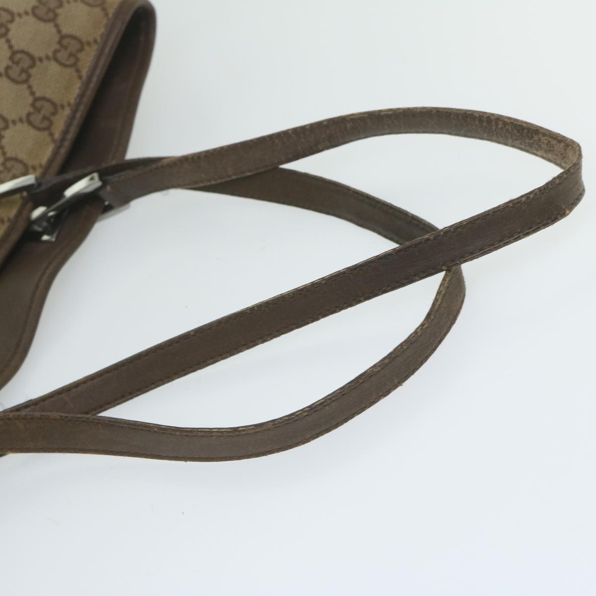 GUCCI GG Canvas Tote Bag Beige 31243 61956