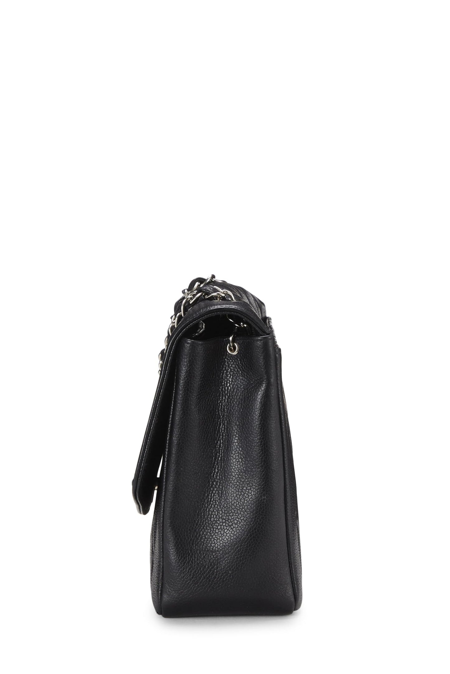 Chanel,  Black Quilted Caviar Diana Flap Jumbo, Black