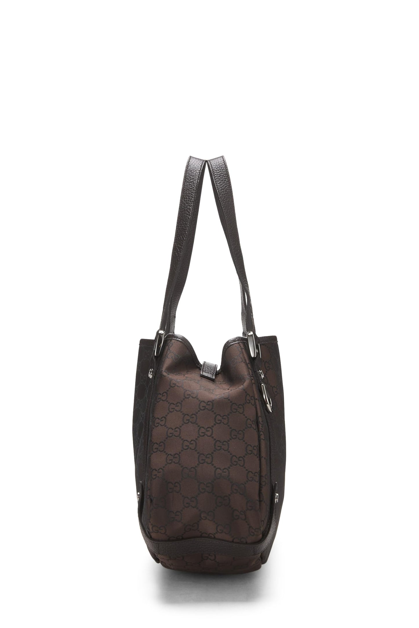 Gucci,  Brown GG Nylon Abbey Tote Large, Brown