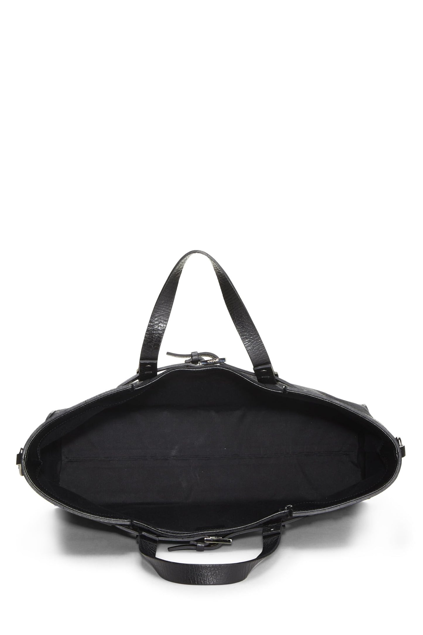 Gucci,  Black Original GG Canvas Buckle Tote Large, Black