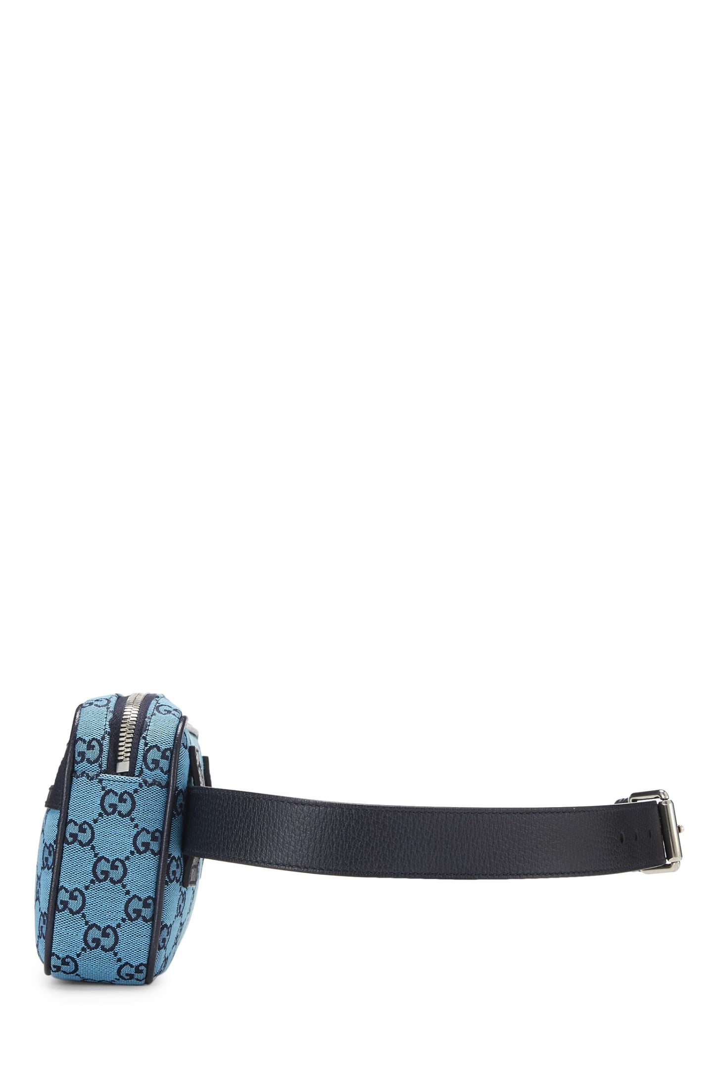 Gucci,  Blue GG Marmont Canvas Belt Bag, Blue