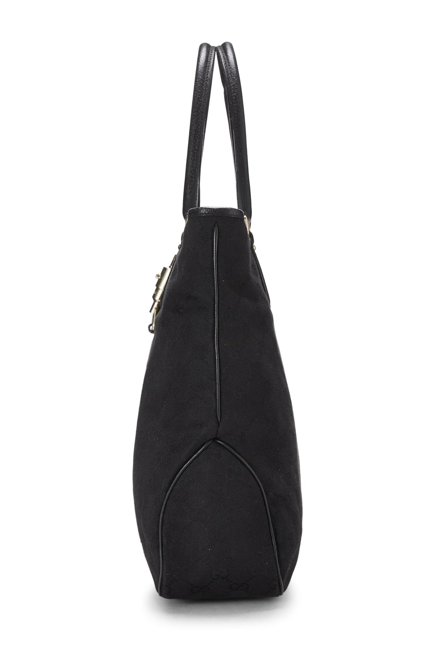 Gucci,  Black GG Canvas New Jackie Tote, Black