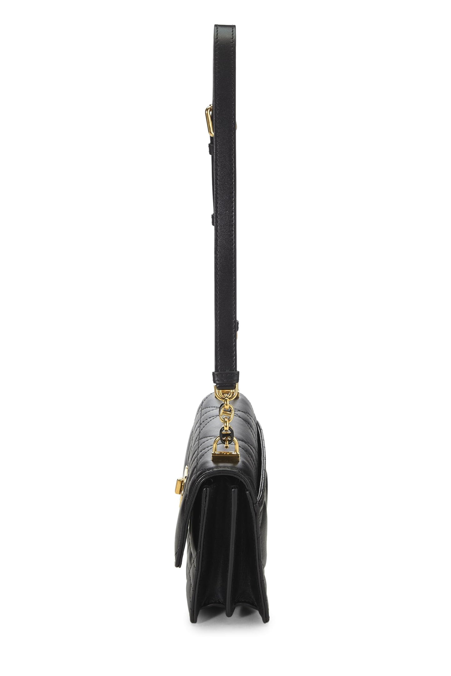Dior,  Black Cannage Lambskin Miss Caro Bag Mini, Black