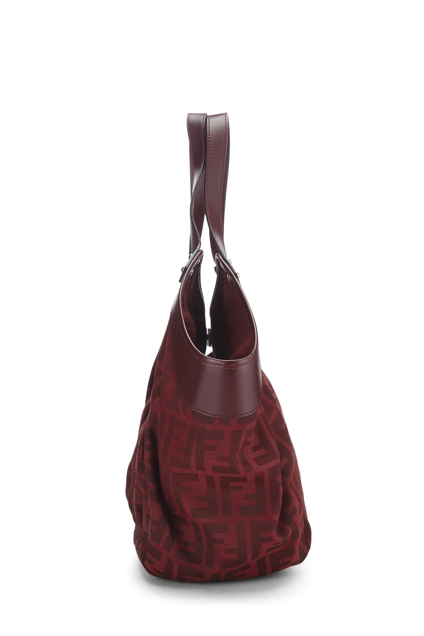 Fendi,  Red Zucca Canvas Chef Pocket Tote Small, Red