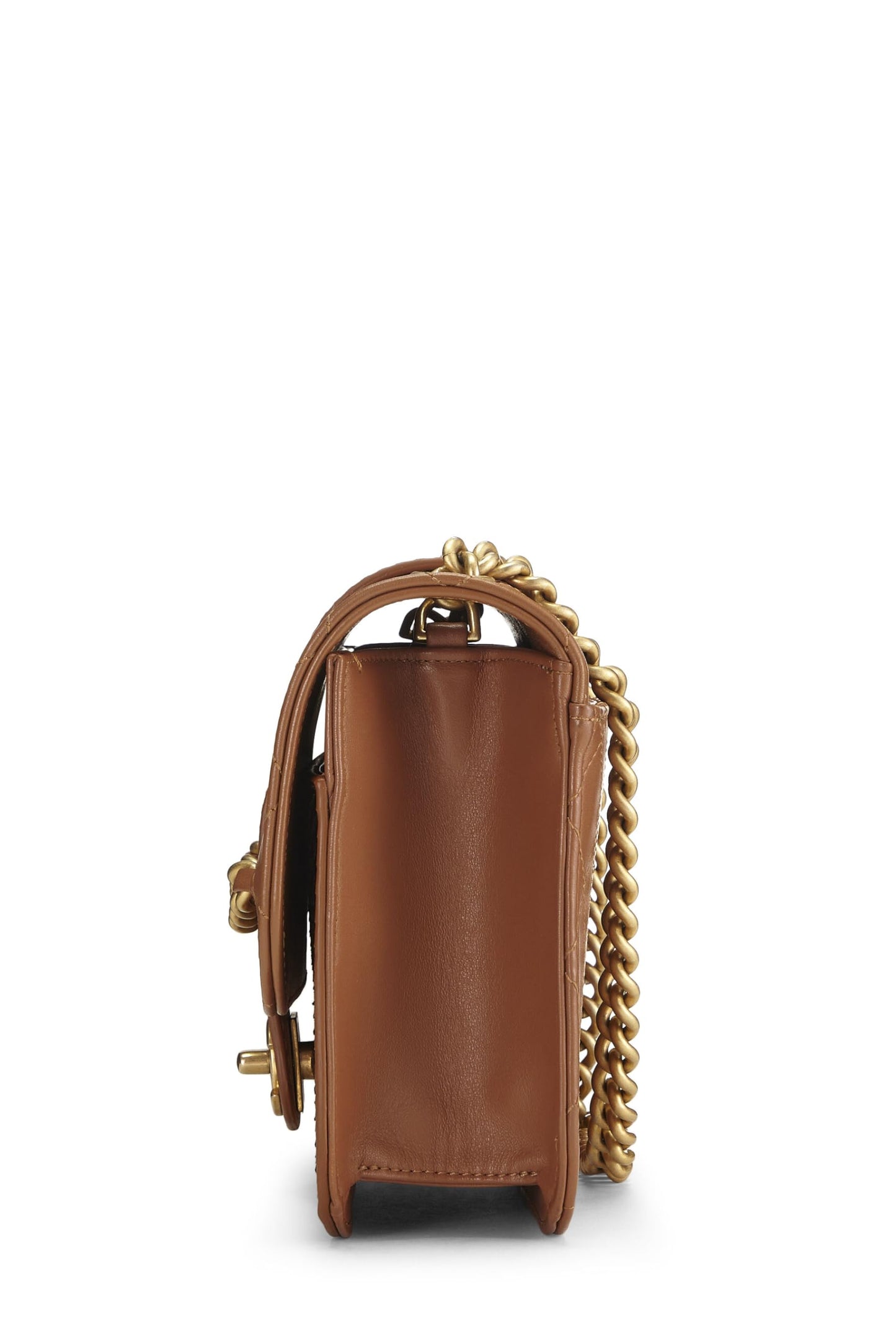 Chanel,  Brown & Multicolor Calfskin Front Chain Flap Bag, Multi