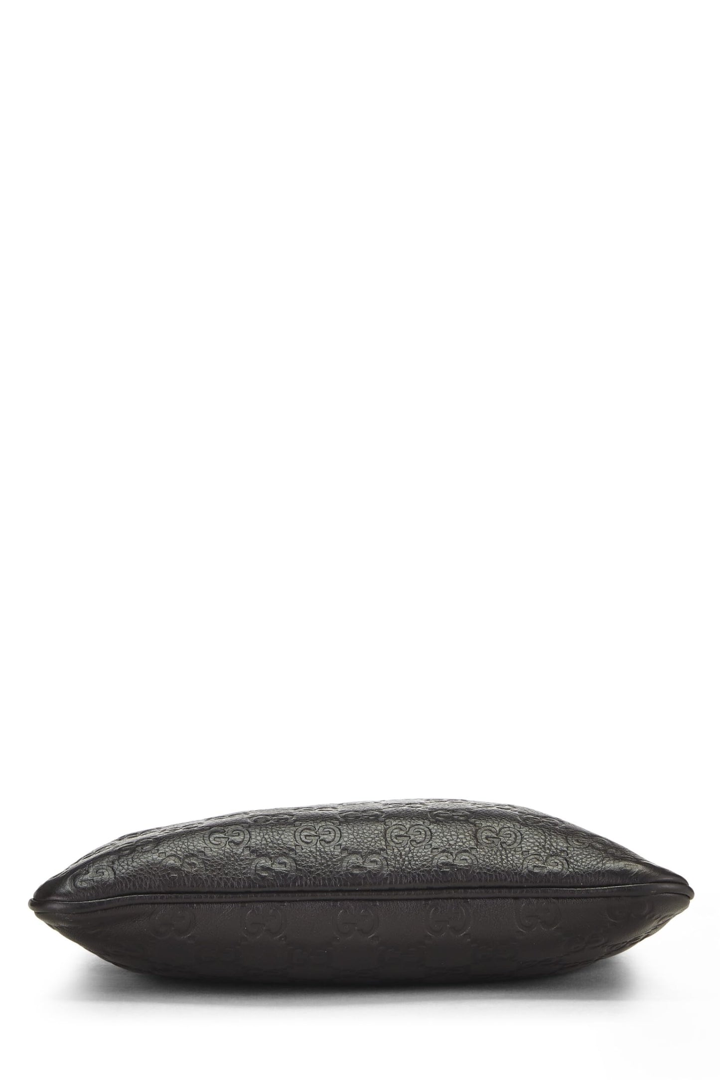Gucci,  Brown Guccissima Signature Leather Zip Flat Messenger Small, Brown