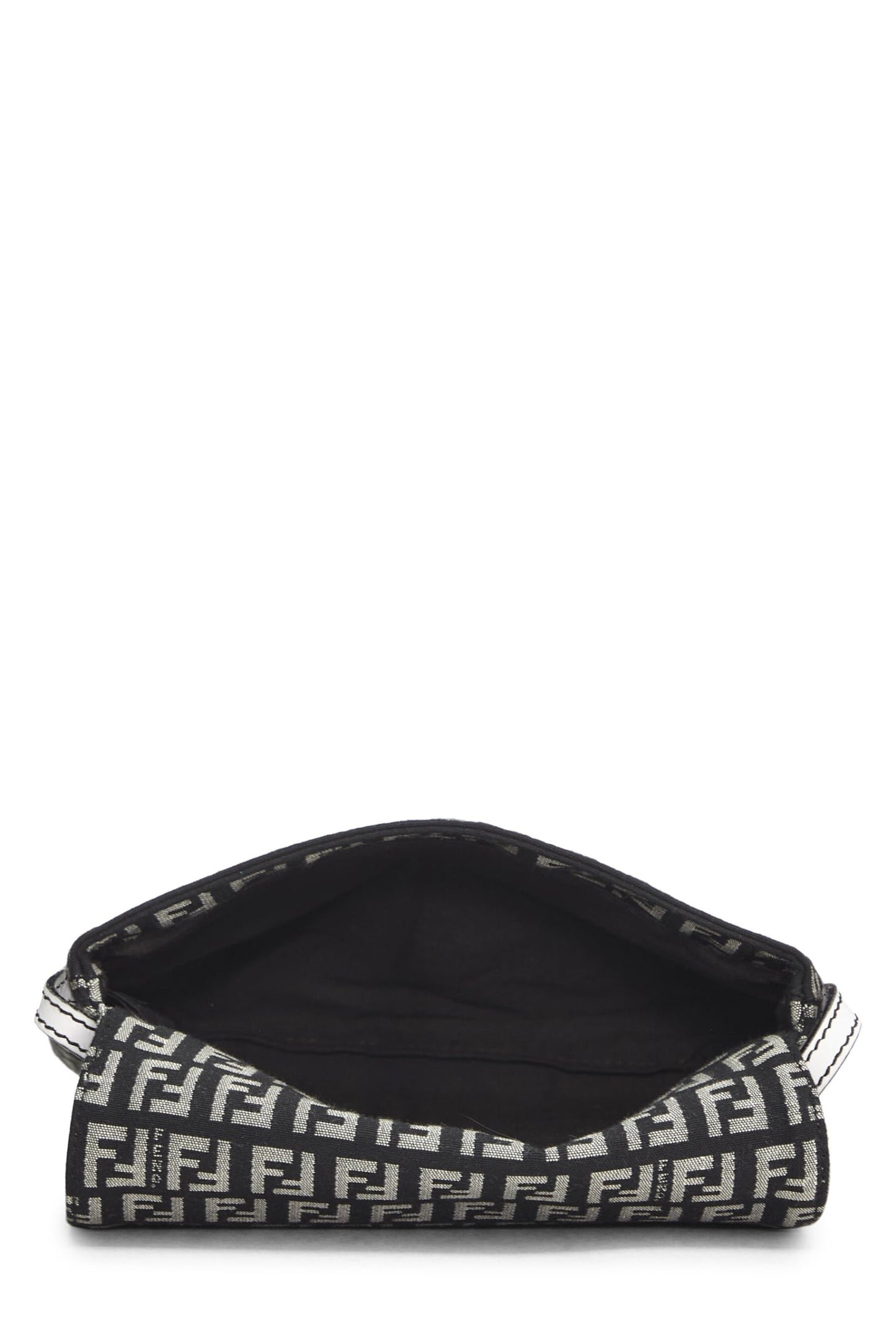 Fendi,  Navy Zucchino Canvas Tube Messenger, White
