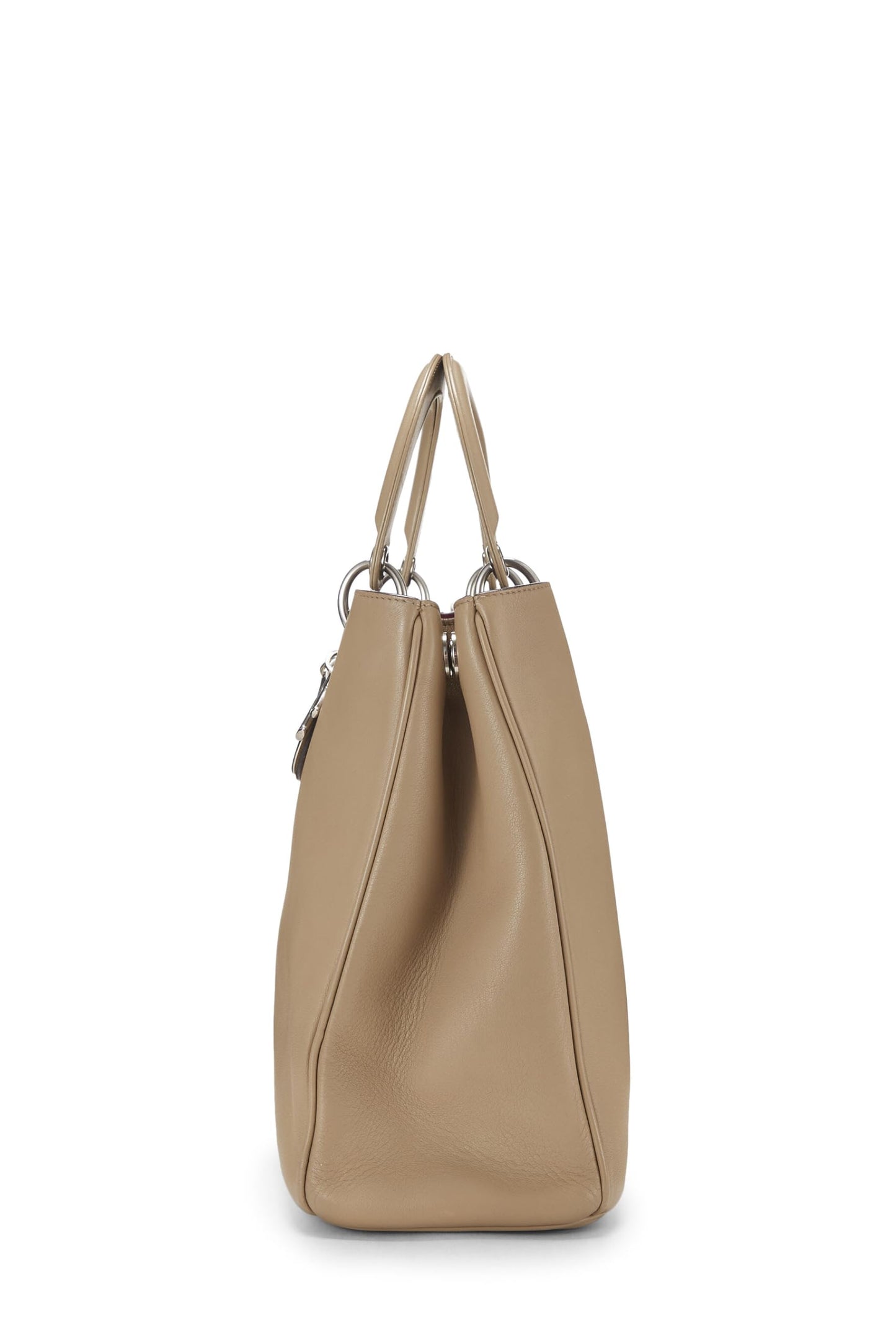 Dior,  Beige Leather Diorissimo Medium, Beige