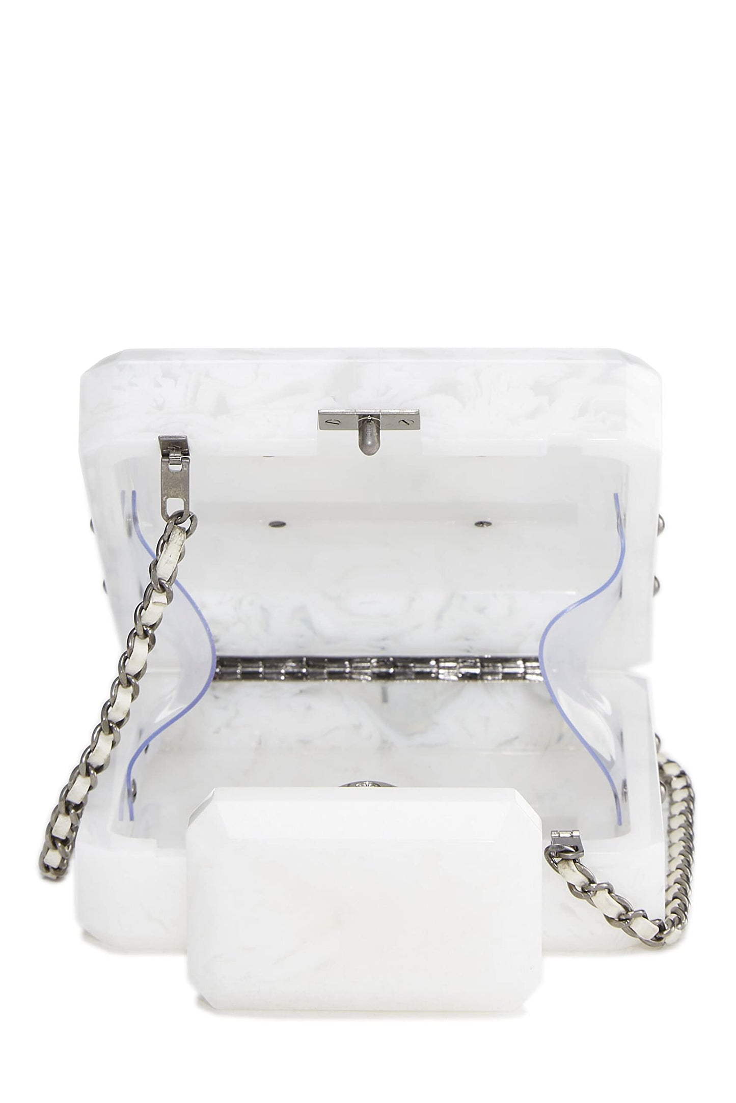 Chanel,  White Acrylic Perfume MinaudiÃƒÆ’Ã‚Â¨re, White