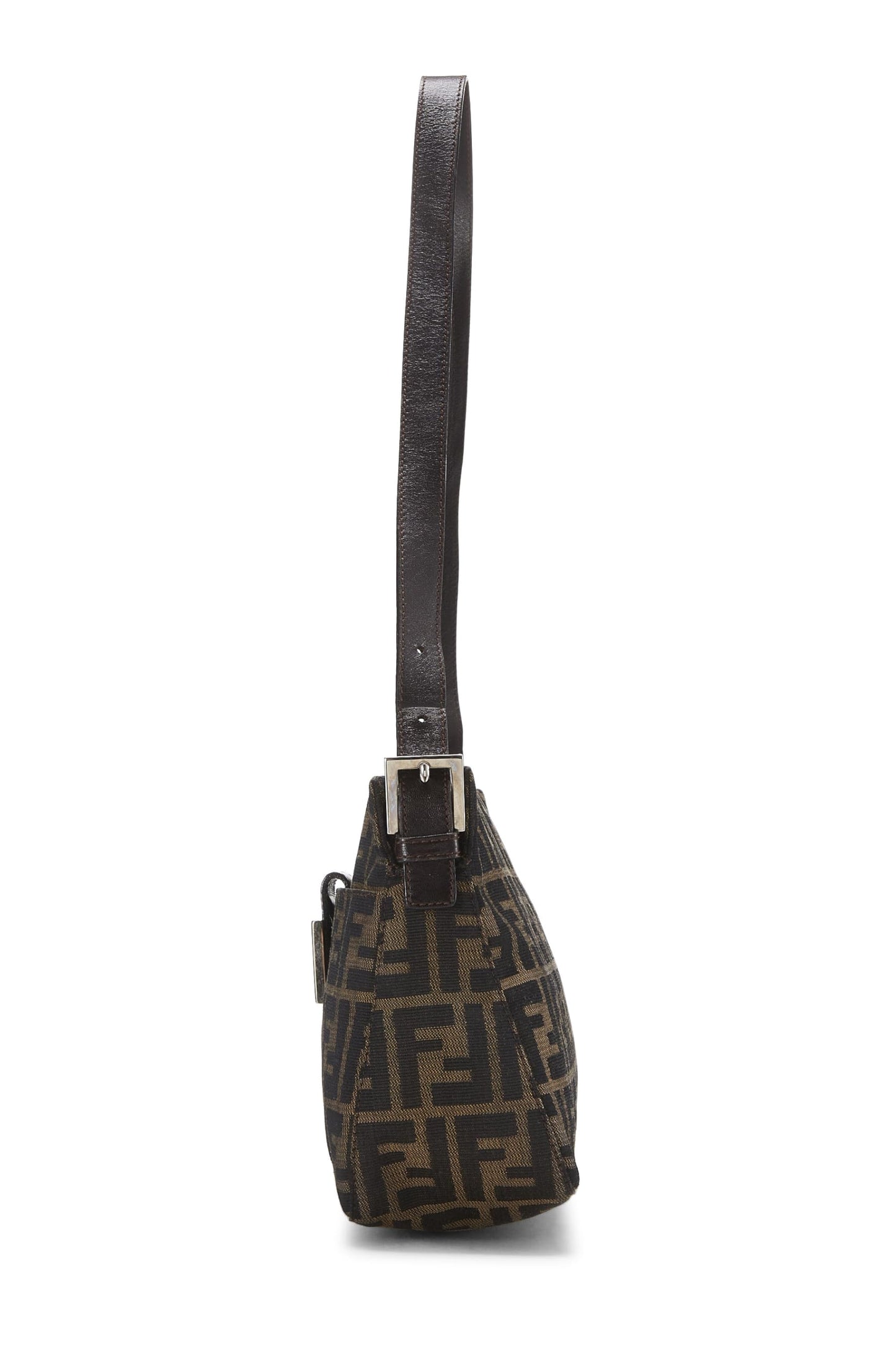 Fendi,  Brown Zucca Canvas Shoulder Bag, Brown