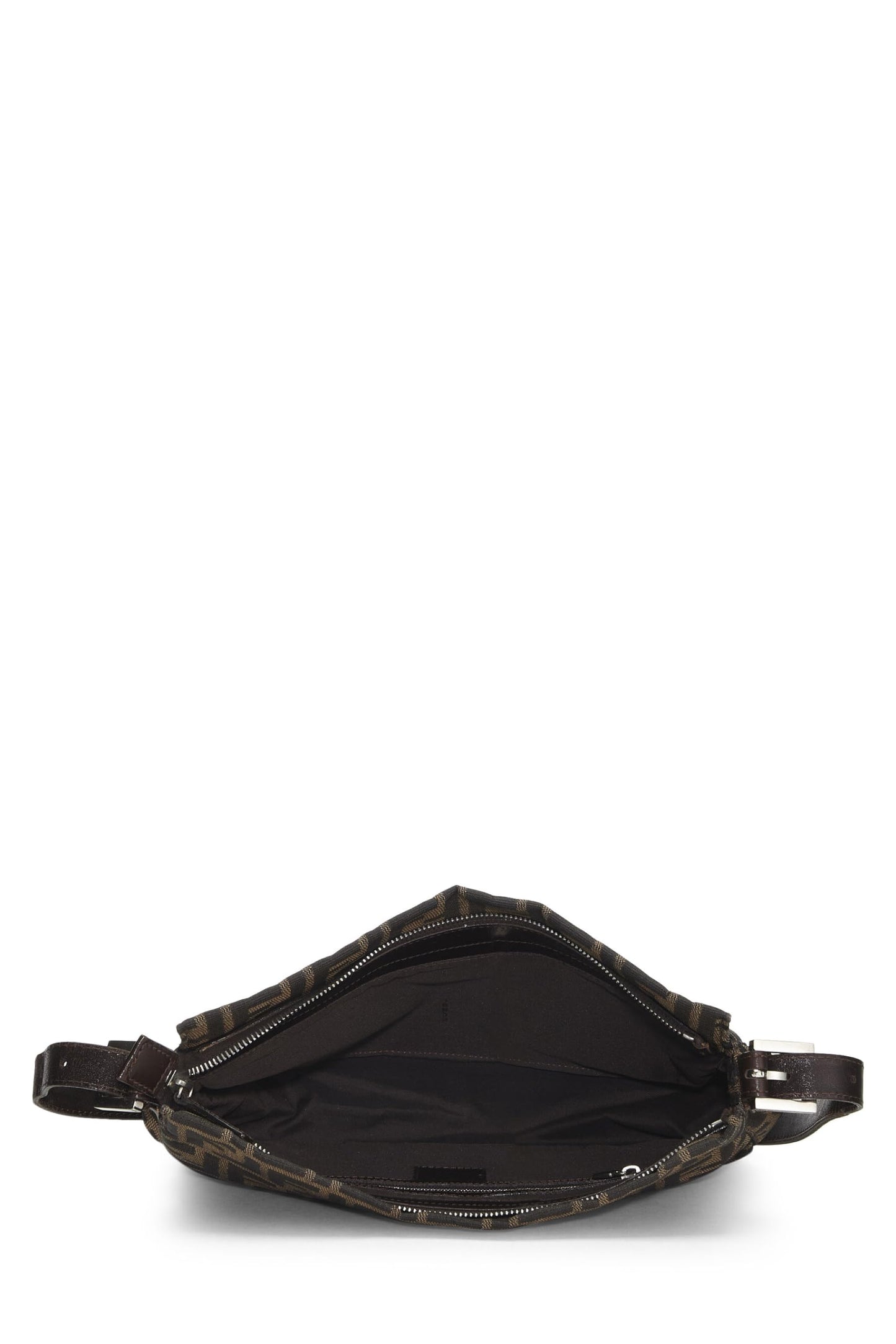 Fendi,  Brown Zucca Canvas Shoulder Bag, Brown