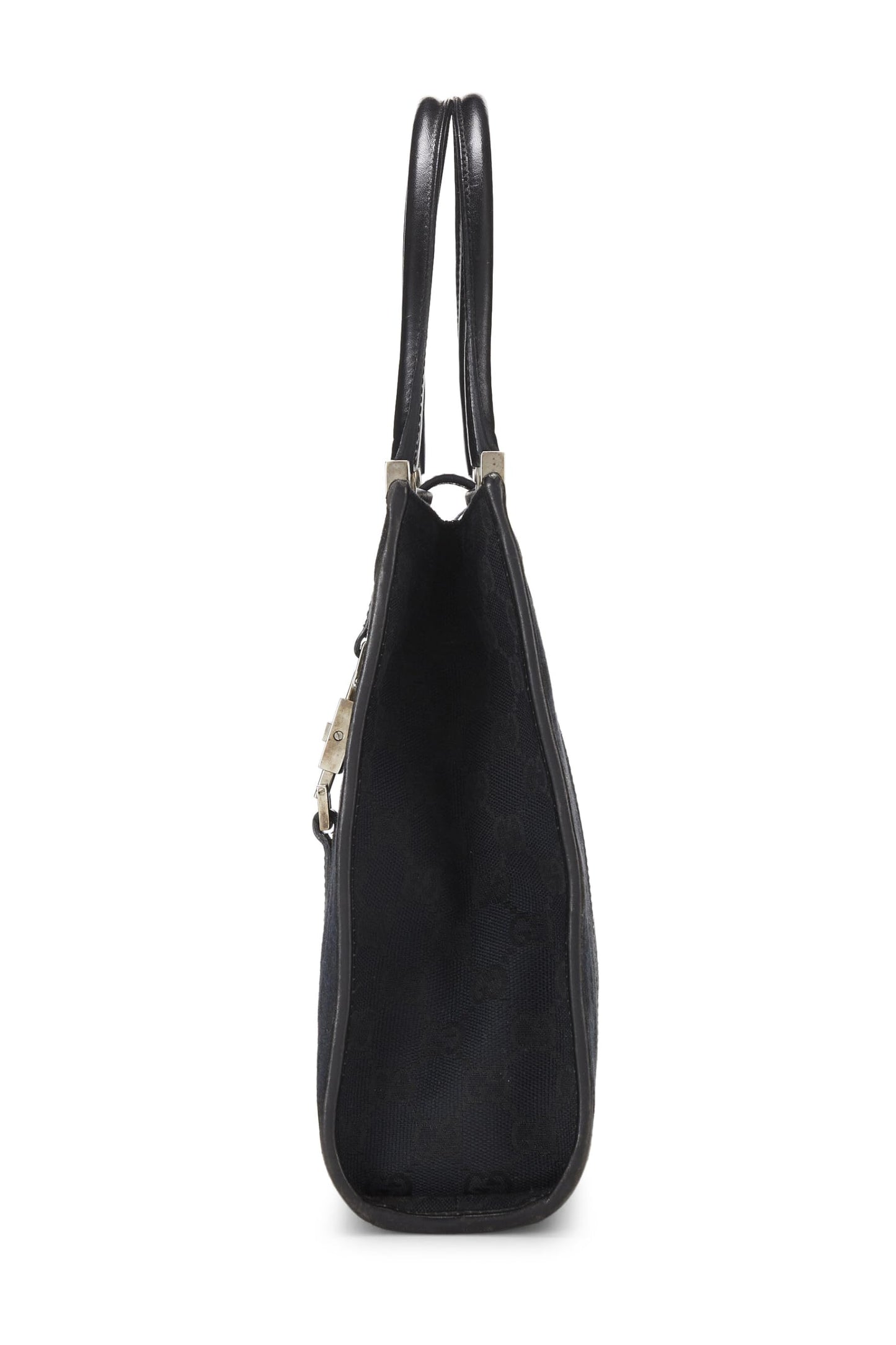 Gucci,  Black Canvas Jackie Handbag, Black