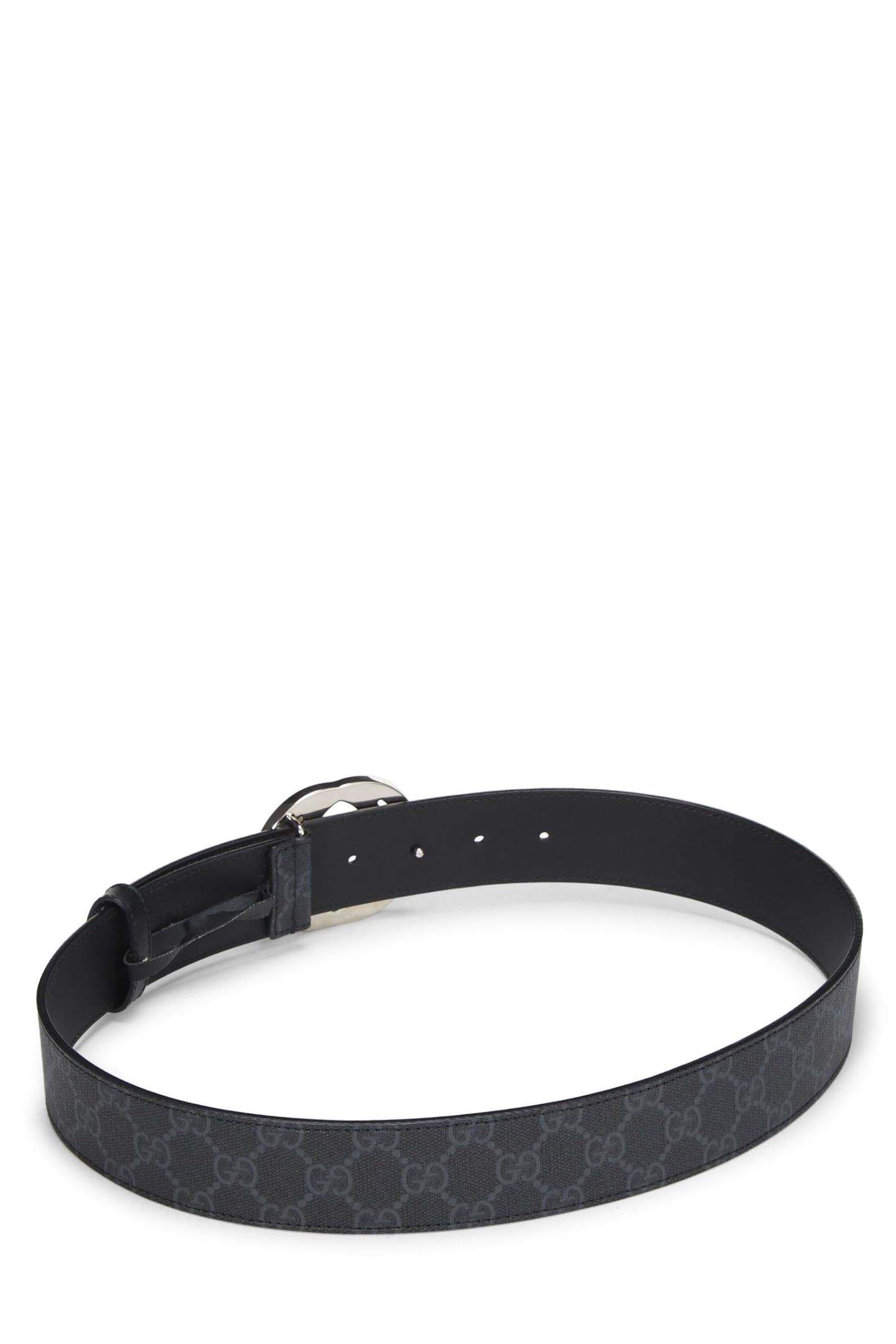 Gucci,  Black GG Supreme Belt, Black