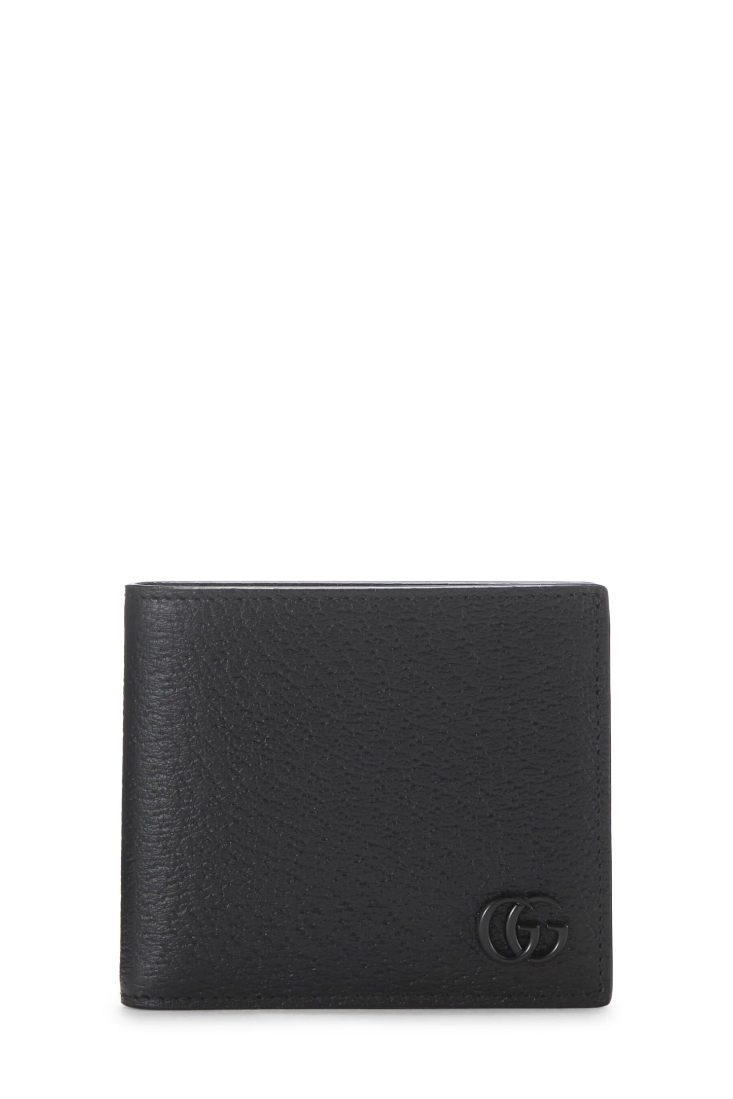 Gucci,  Black Leather Bifold Wallet, Black