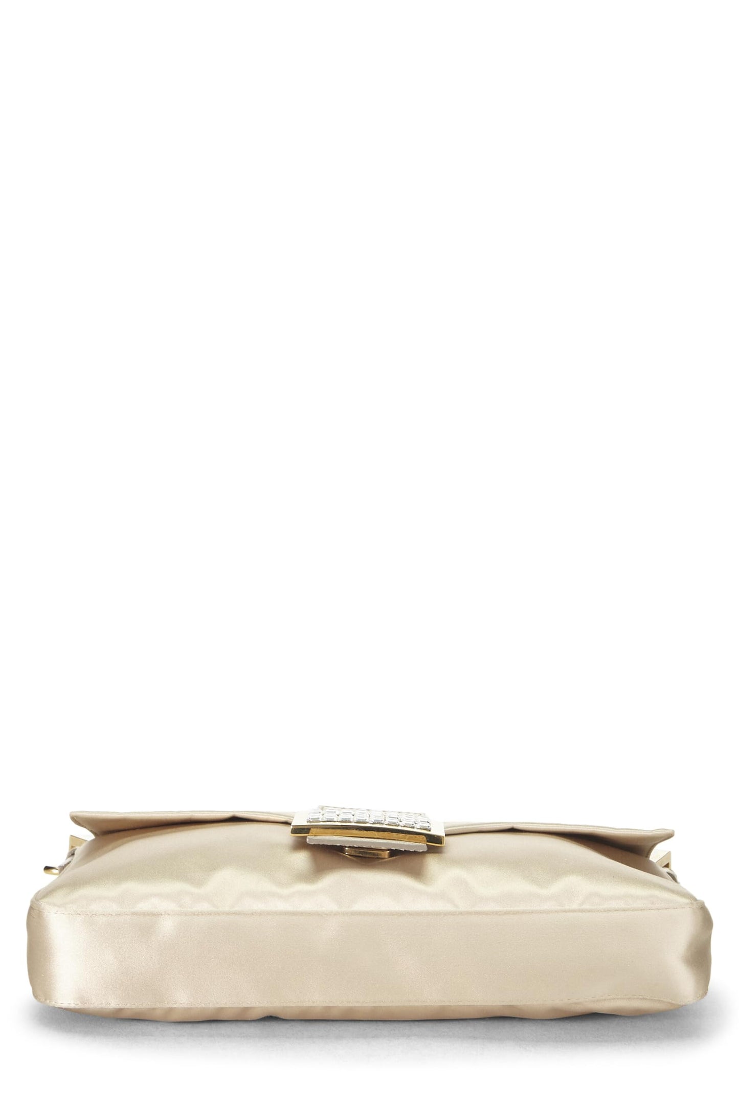 Fendi,  Beige Satin Baguette, White