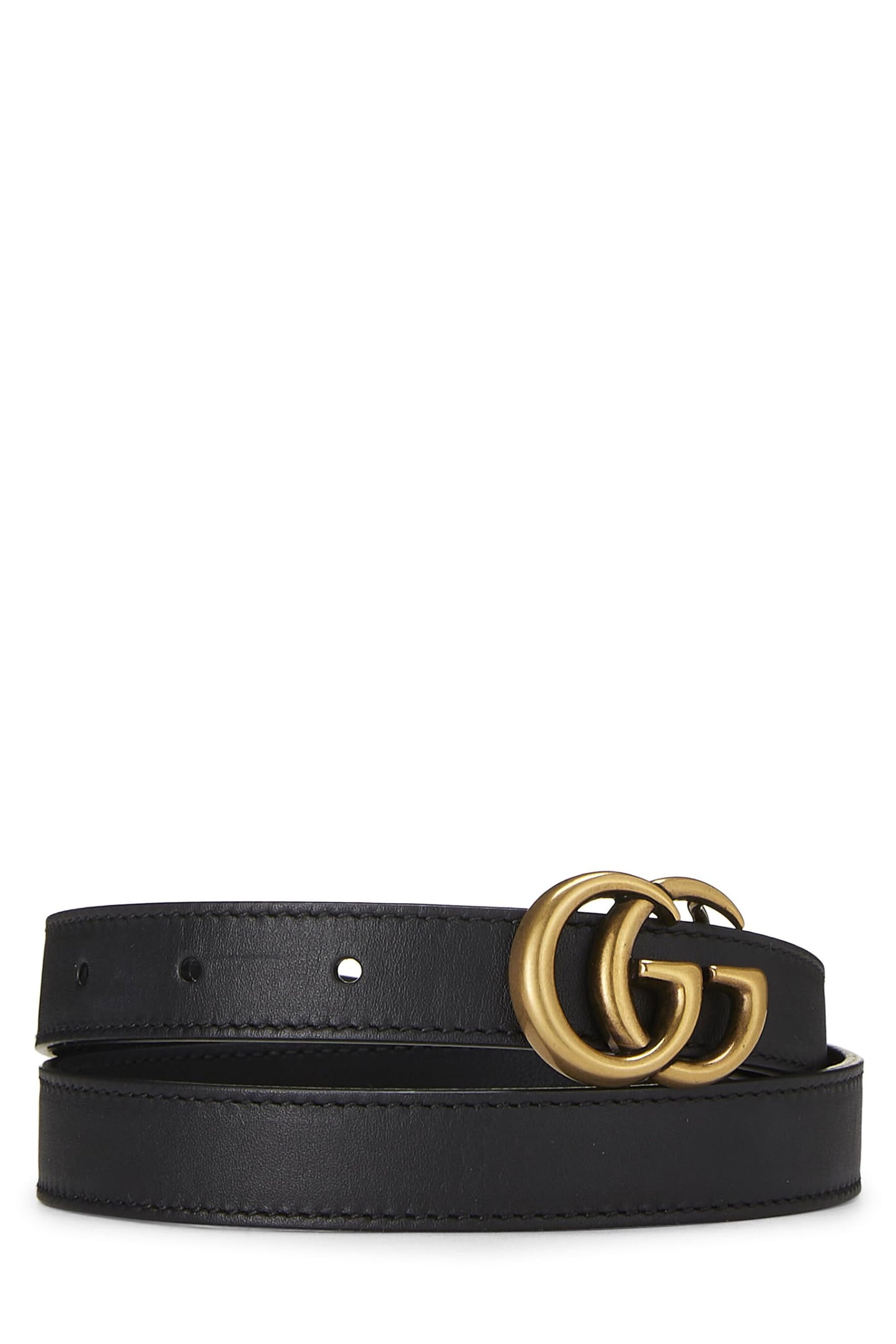 Gucci,  Black Gucci Signature Leather Belt 85, Black