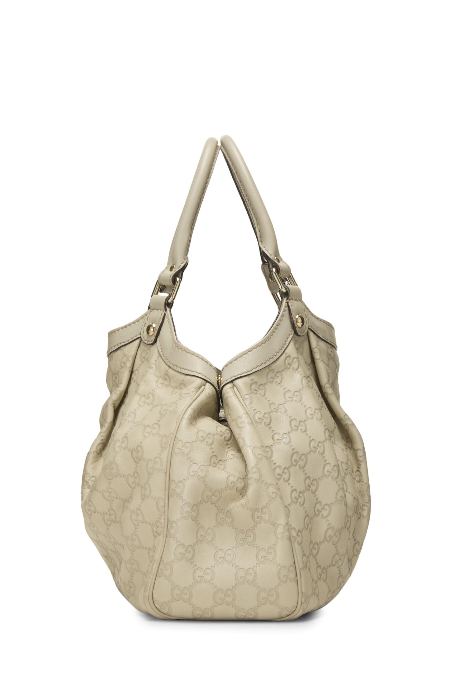 Gucci,  Cream Guccissima Sukey Tote, White