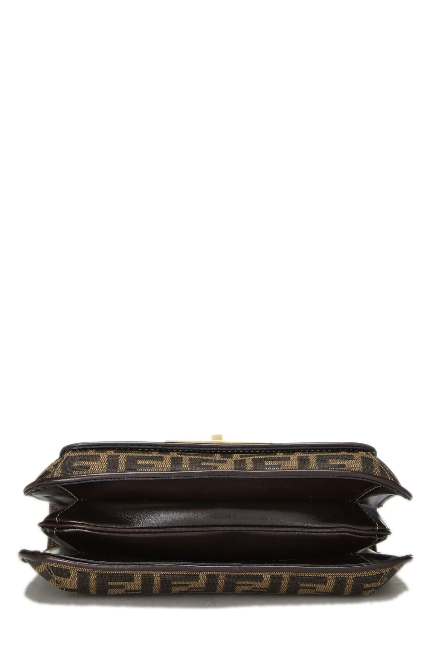 Fendi,  Brown Zucca Canvas Shoulder Bag, Brown