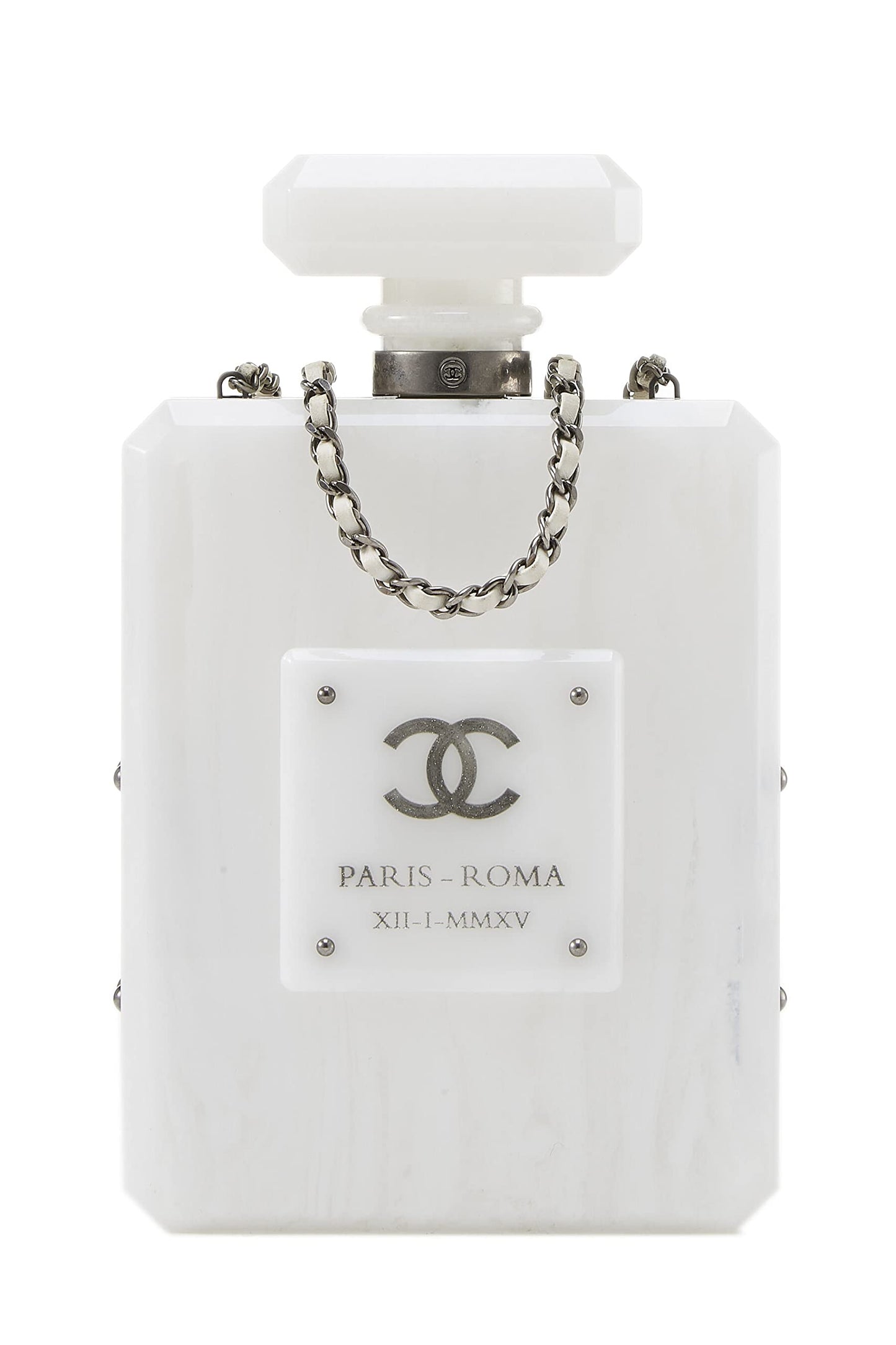 Chanel,  White Acrylic Perfume MinaudiÃƒÆ’Ã‚Â¨re, White