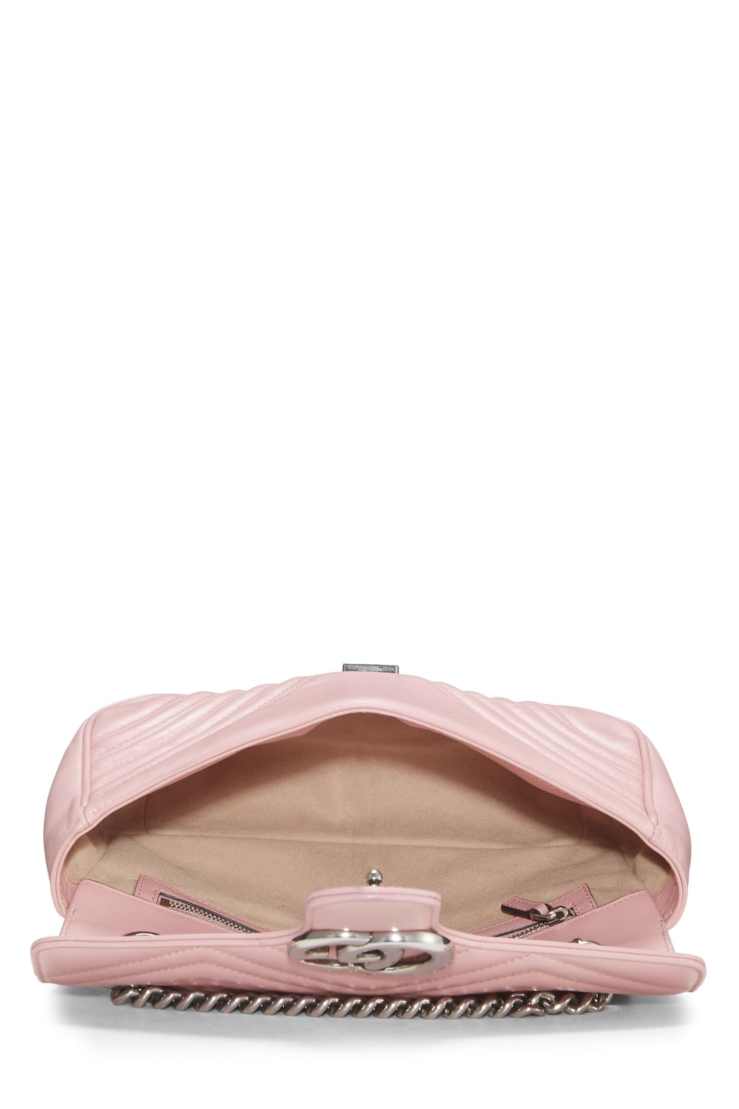 Gucci,  Pink MatelassÃƒÆ’Ã‚Â© Leather Marmont Shoulder Bag, Pink