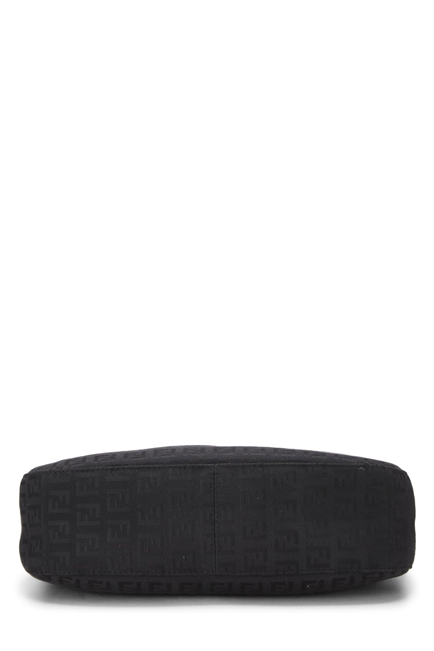 Fendi,  Black Zucchino Canvas Shoulder Bag, Black