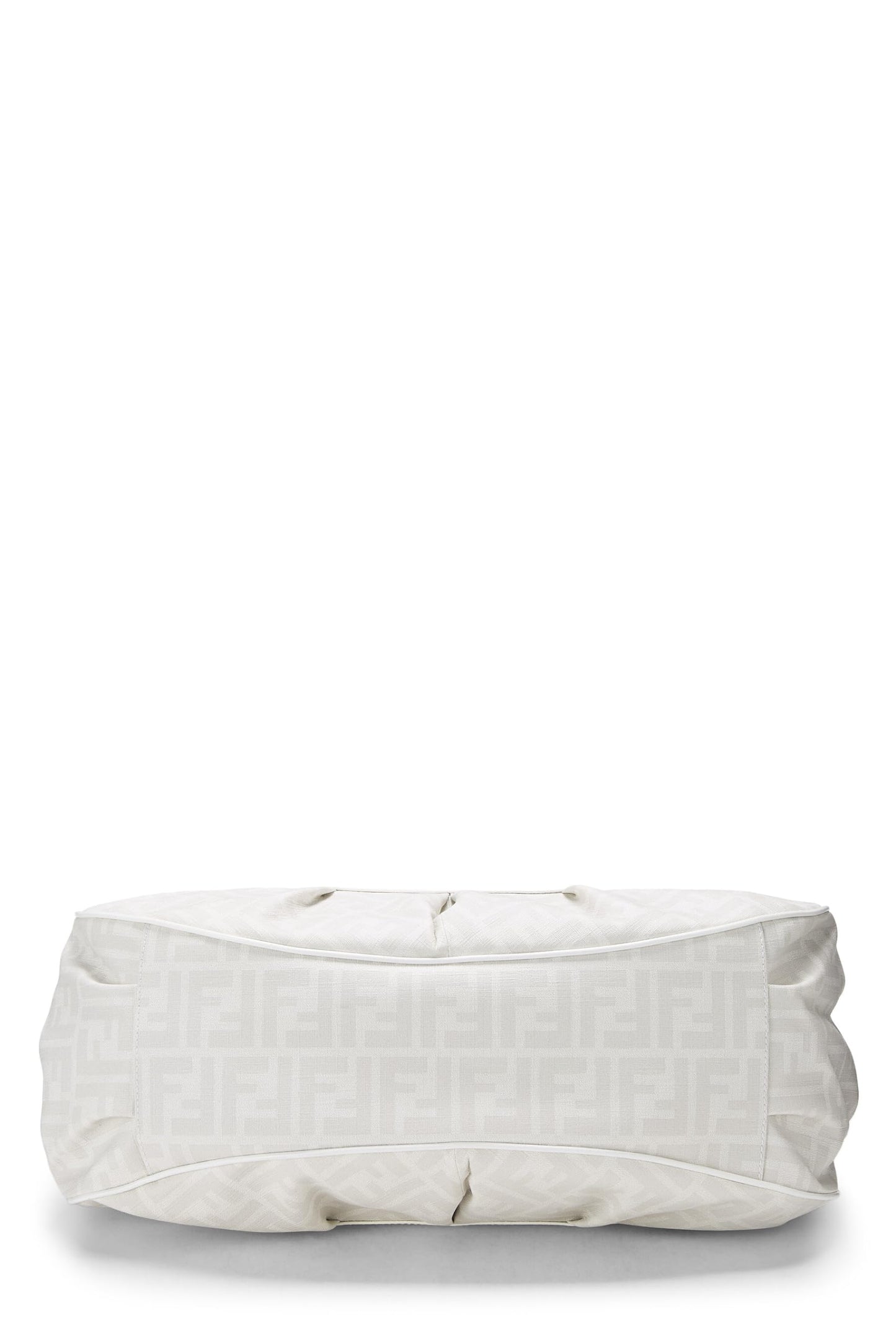 Fendi,  White Zucca Coated Canvas Chef Large, White