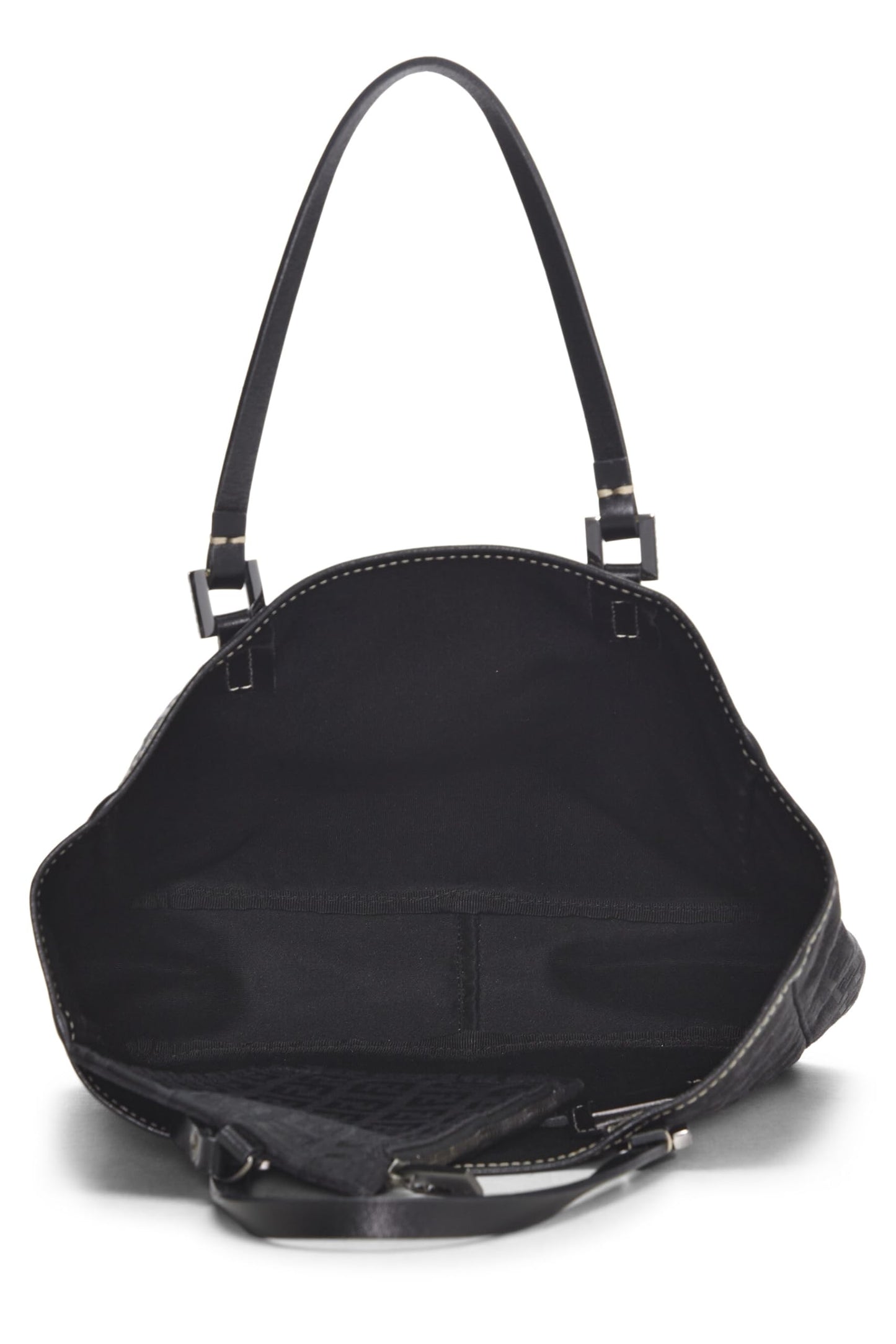Fendi,  Black Zucchino Canvas Tote, Black