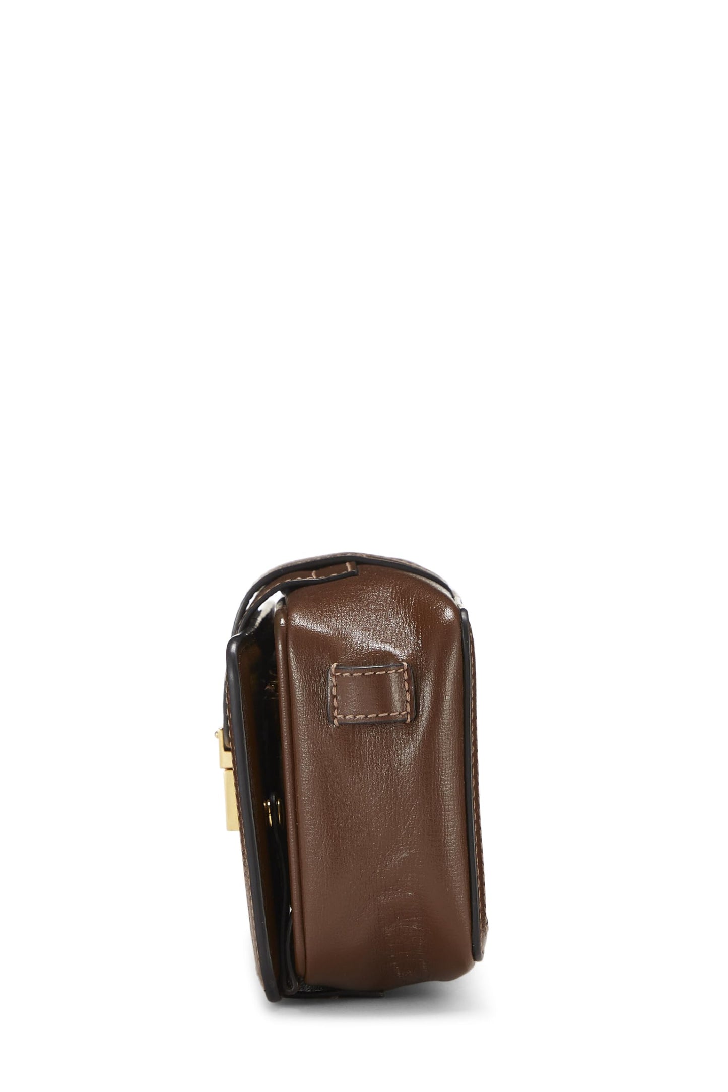 Gucci,  Original GG Supreme Canvas Clasp Closure Bag Mini, Brown