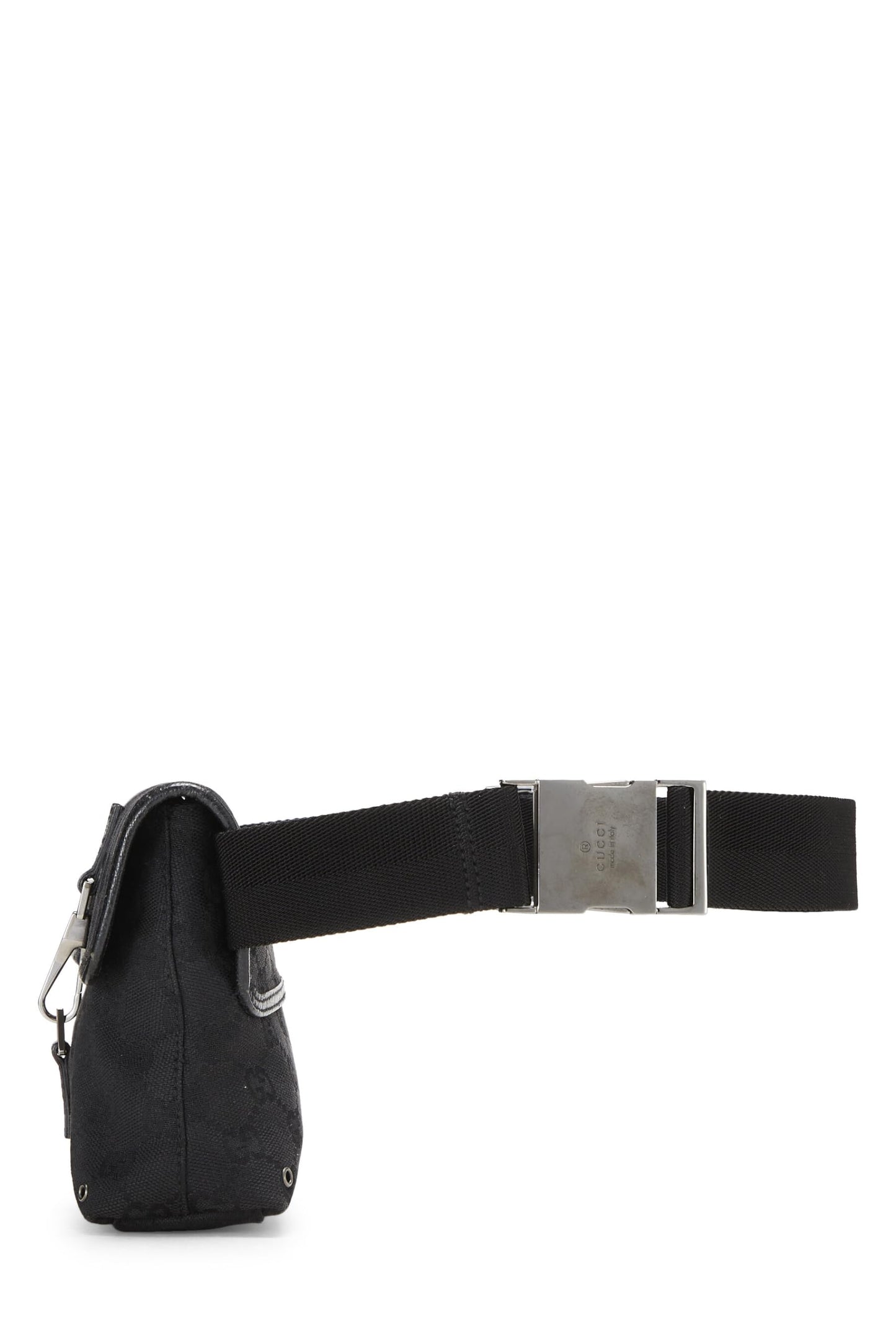 Gucci,  Black GG Canvas Kandinsky Waist Pouch Small, Black
