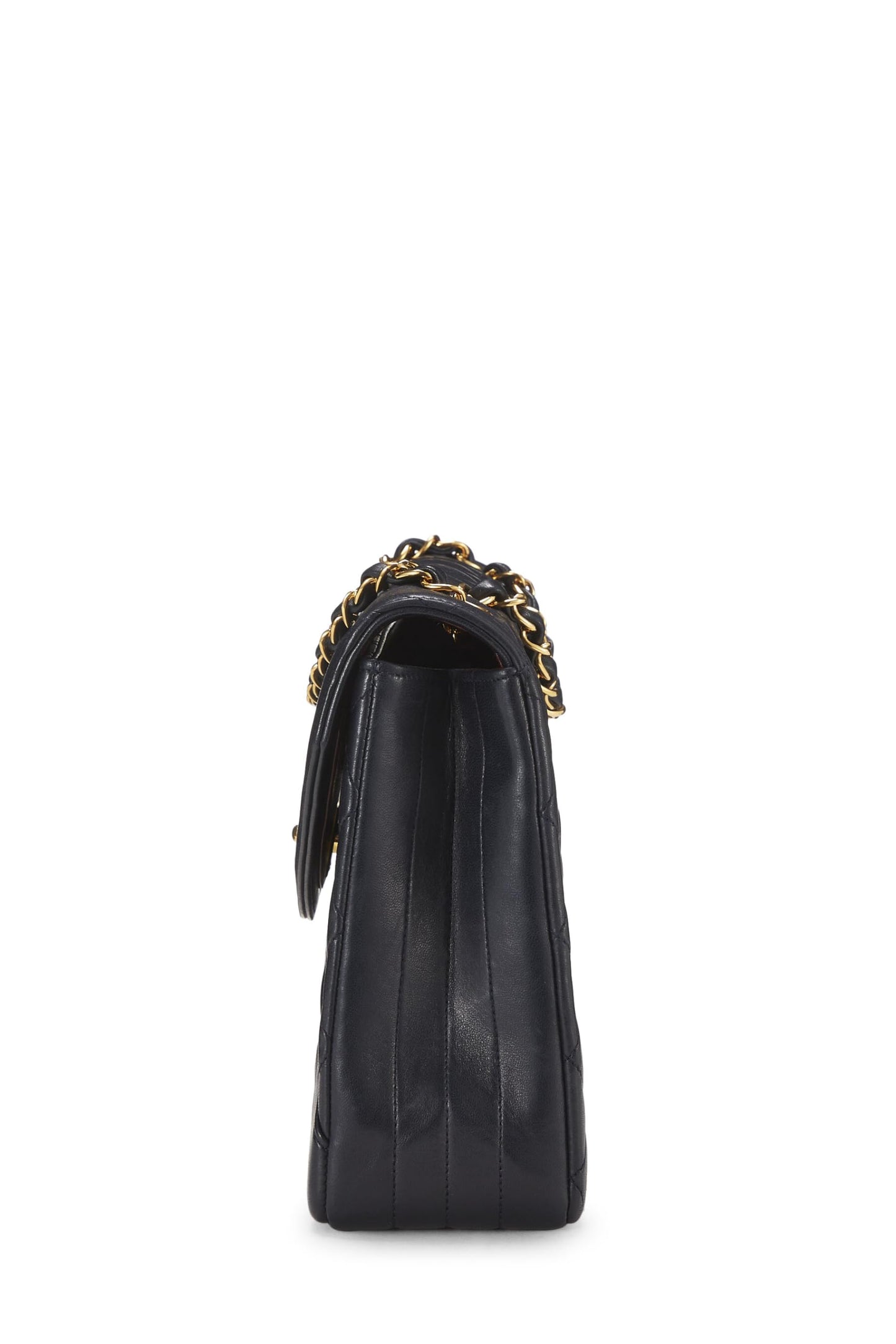 Chanel,  Navy Quilted Lambskin Paris Limited Flap Medium, Navy